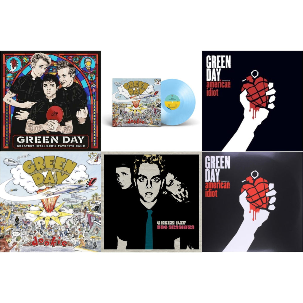 Dookie (X) (Baby Blue LP Vinyl) & American Idiot & Bbc Sessions (X) (2LP) & Greatest Hits: God's Favorite Band (X) & American Idiot (W/Poster) & Dookie