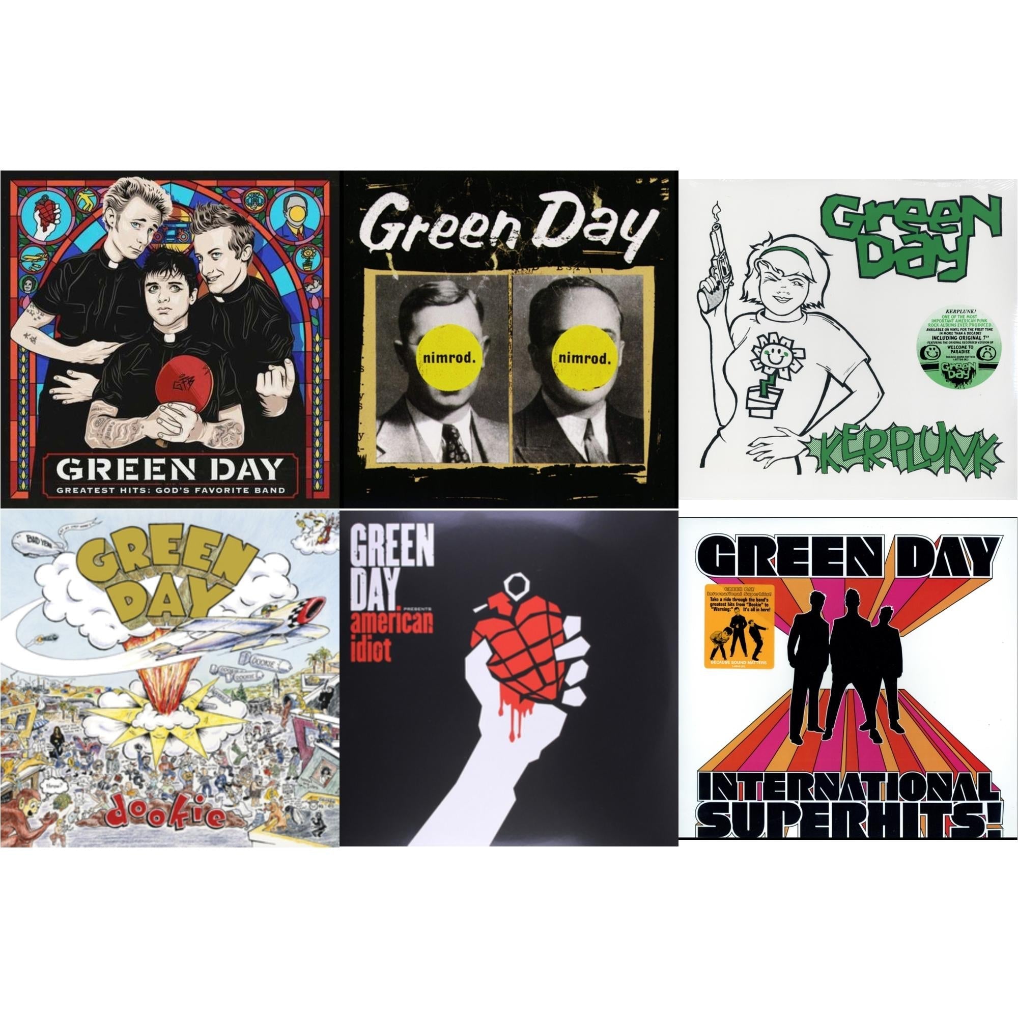 International Superhits & American Idiot & Nimrod & Greatest Hits: God's Favorite Band (X) & Kerplunk (120G/7Inch Single) & Dookie