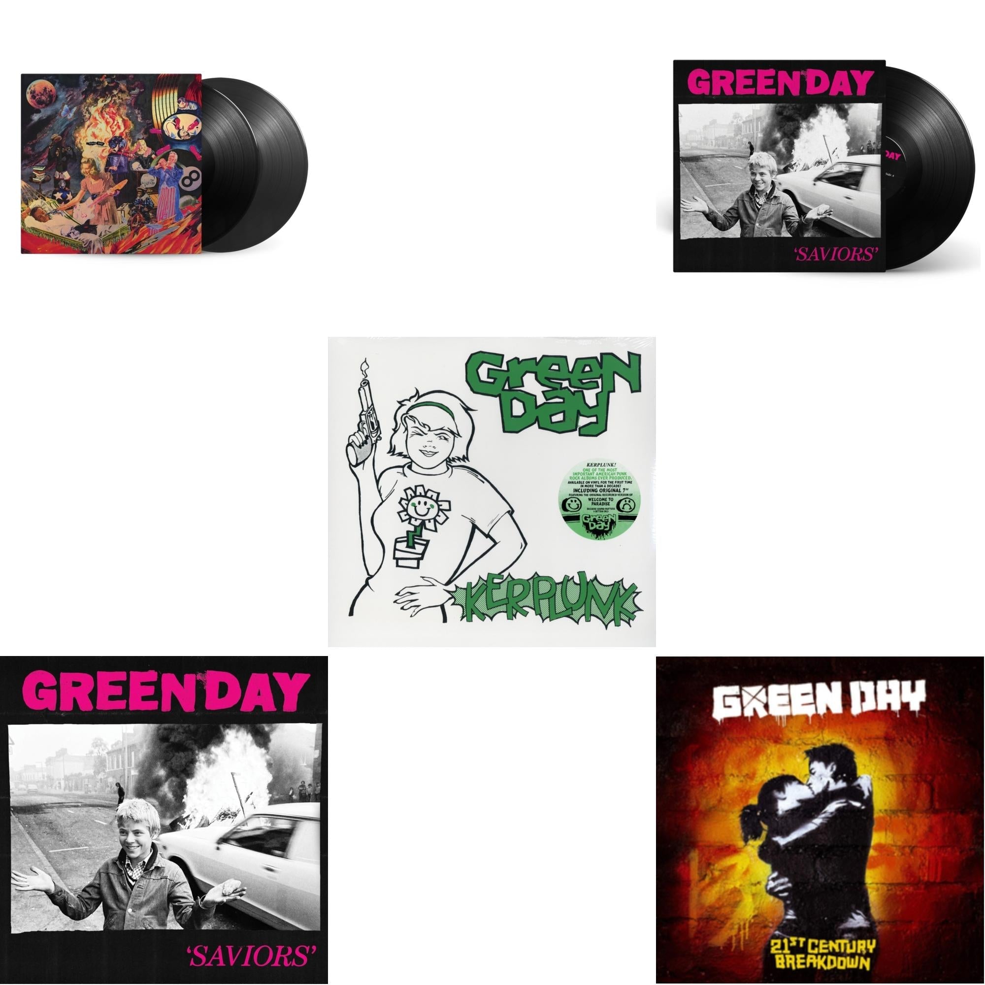 Saviors (180G/Deluxe LP Vinyl) & Saviors & Insomniac (25Th Anniversary/2LP) & 21St Century Breakdown & Kerplunk (120G/7Inch Single)