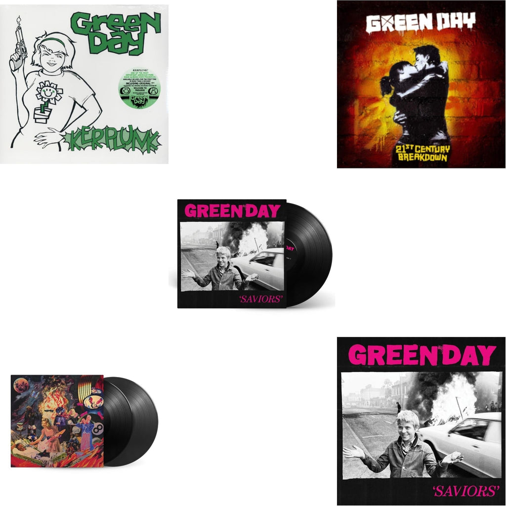 Green Day - Saviors (180G/Deluxe LP Vinyl) & Saviors & Insomniac (25Th Anniversary/2LP) & 21St Century Breakdown & Kerplunk (120G/7Inch Single)