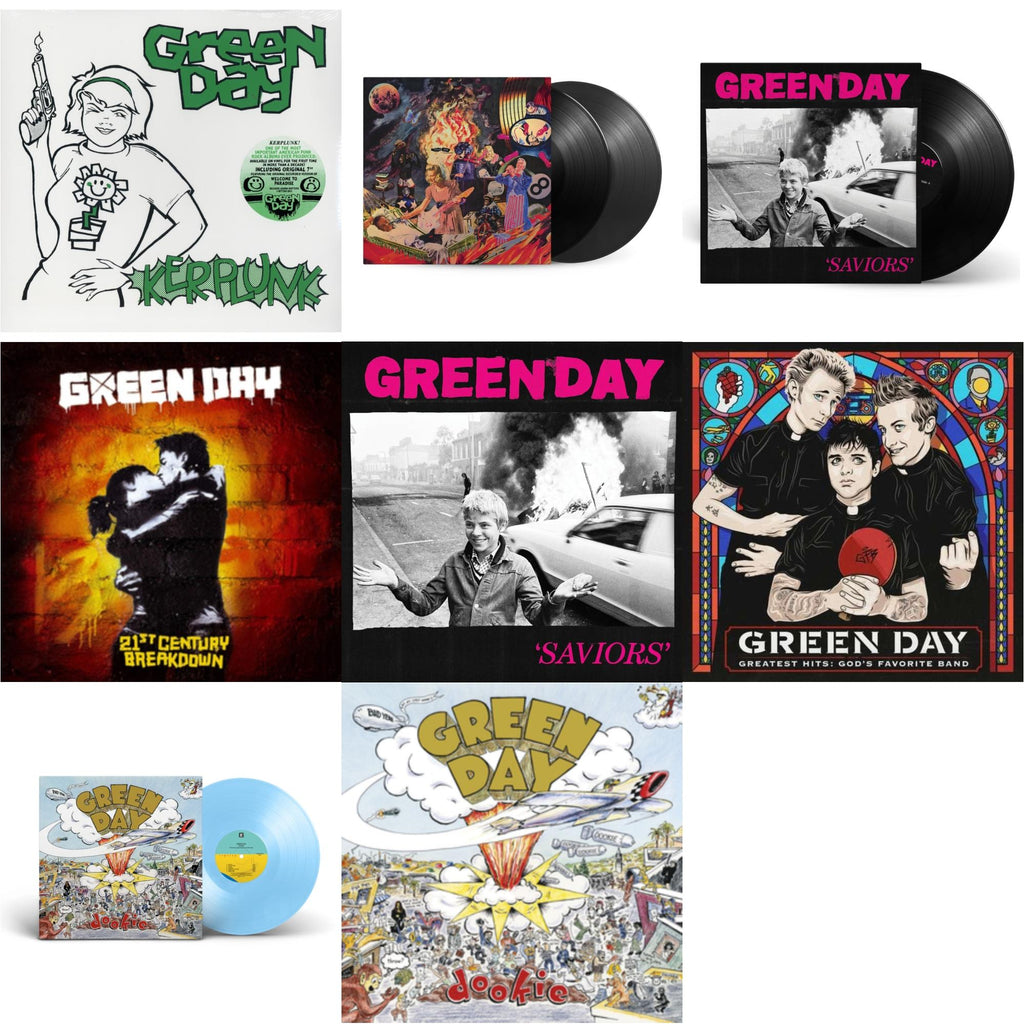 Dookie (X) (Baby Blue LP Vinyl) & Saviors (180G/Deluxe LP Vinyl) & Saviors & Insomniac (25Th Anniversary/2LP) & Greatest Hits: God's Favorite Band (X) & 21St Century Breakdown & Kerplunk (120G/7Inch Single) & Dookie