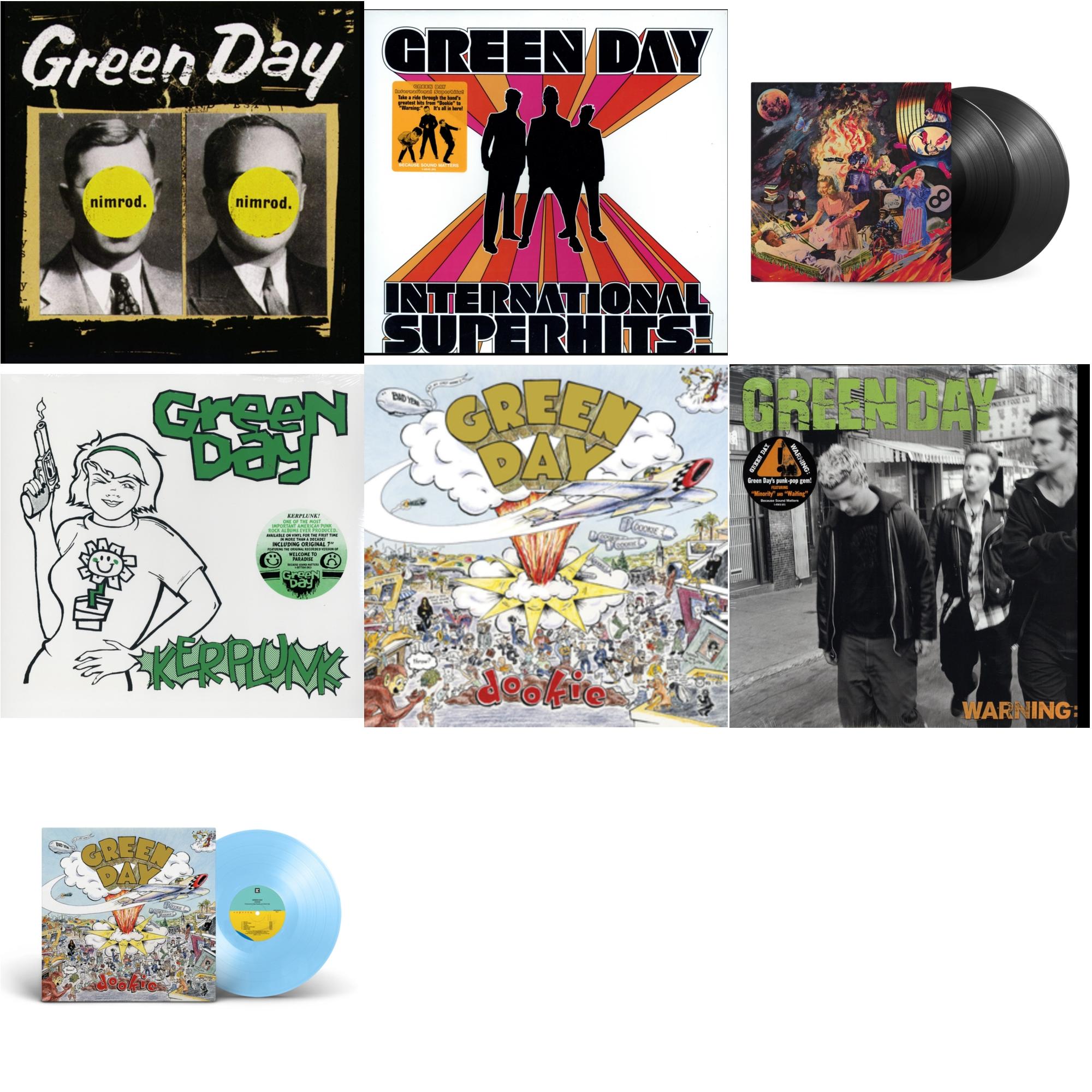 Warning & International Superhits & Dookie (X) (Baby Blue LP Vinyl) & Insomniac (25Th Anniversary/2LP) & Nimrod & Kerplunk (120G/7Inch Single) & Dookie