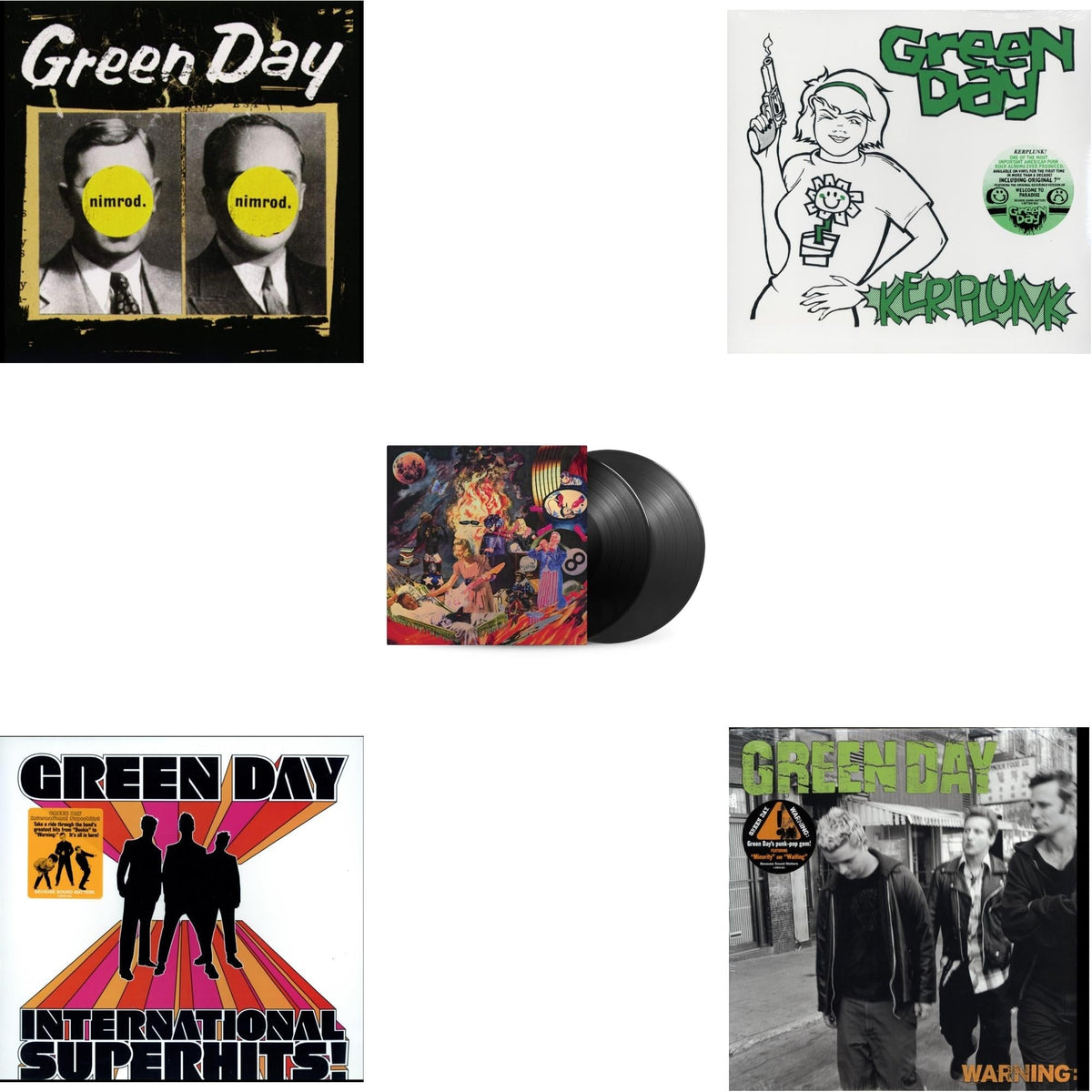 Warning & International Superhits & Insomniac (25Th Anniversary/2LP) & Nimrod & Kerplunk (120G/7Inch Single)