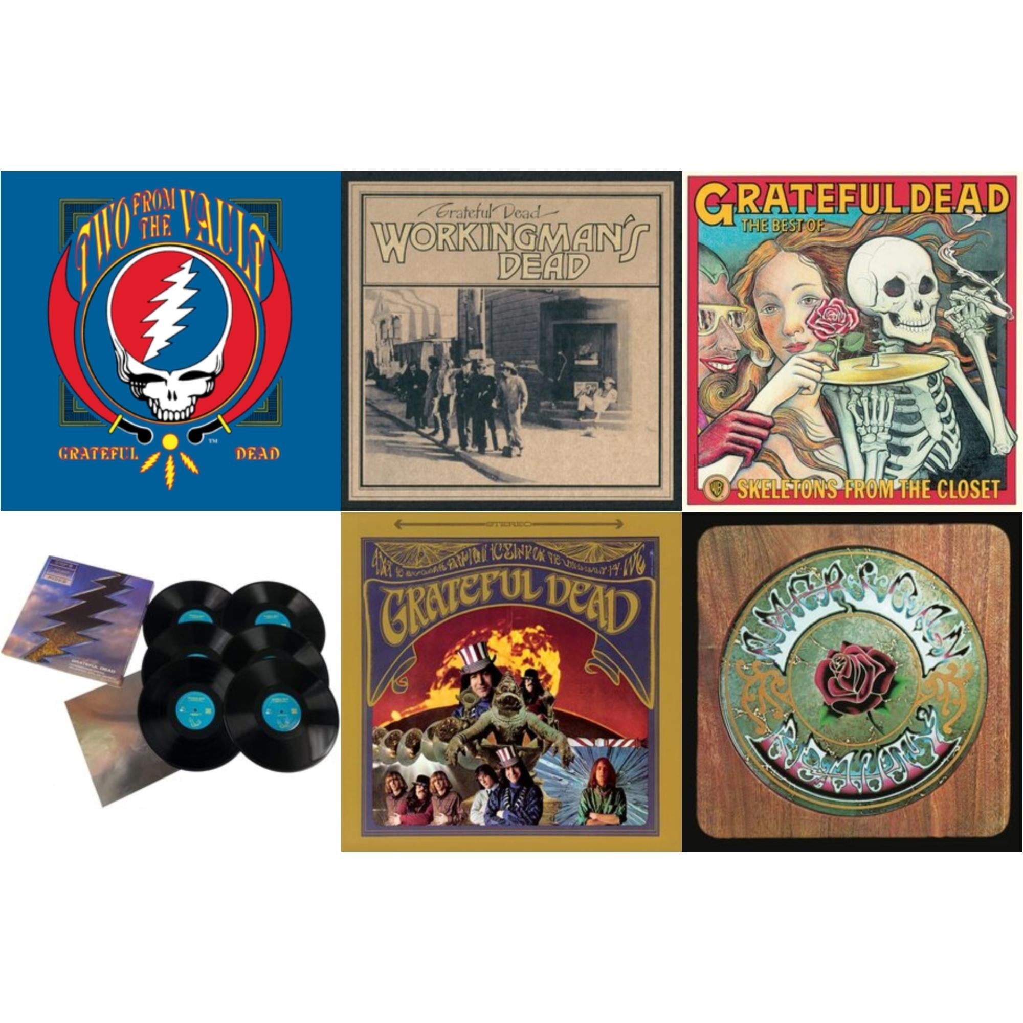 Grateful Dead & Workingman's Dead (180G) & American Beauty & Skeletons From The Closet: The Best Of Grateful Dead & Two From The Vault & Dick’S Picks Vol. 19: 10/19/73 Oklahoma City Fairgrounds Arena, Oklahoma City, Ok (Limited/180G/6LP)