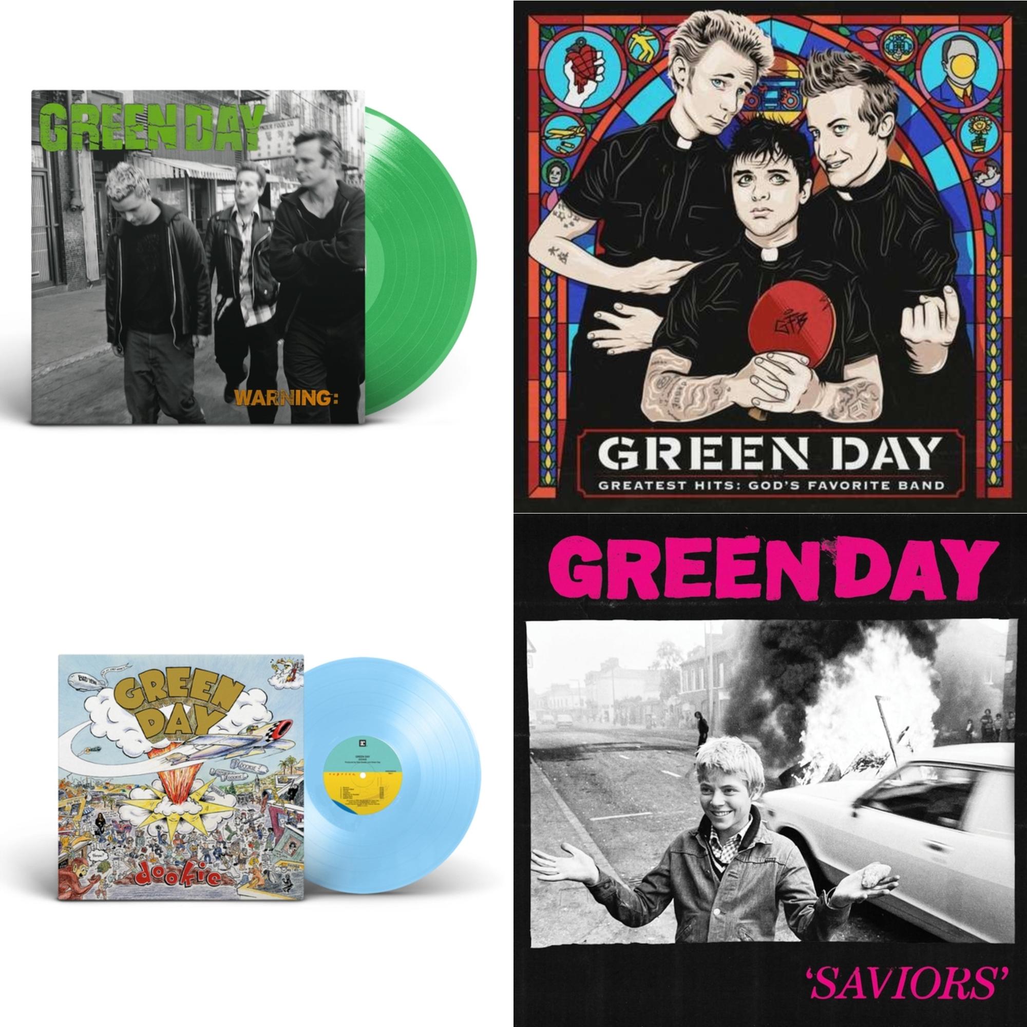 Dookie (X) (Baby Blue LP Vinyl) & Warning (Fluorescent Green LP Vinyl) & Saviors (180G/Deluxe LP Vinyl) & Greatest Hits: God's Favorite Band (X)