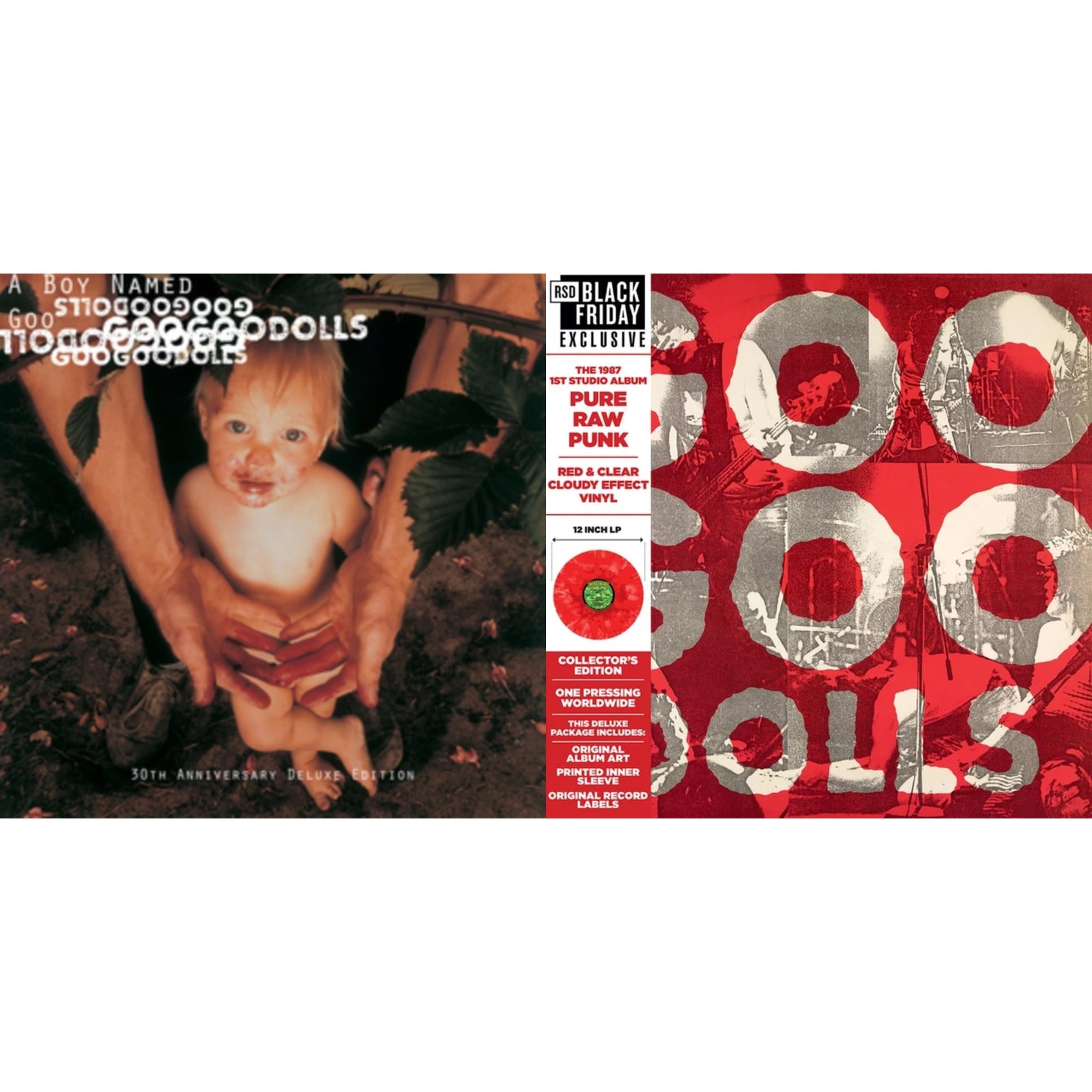 Boy Named Goo (X) (30Th Anniversary/Deluxe/2LP) & Goo Goo Dolls (Red & Clear Cloud LP Vinyl)