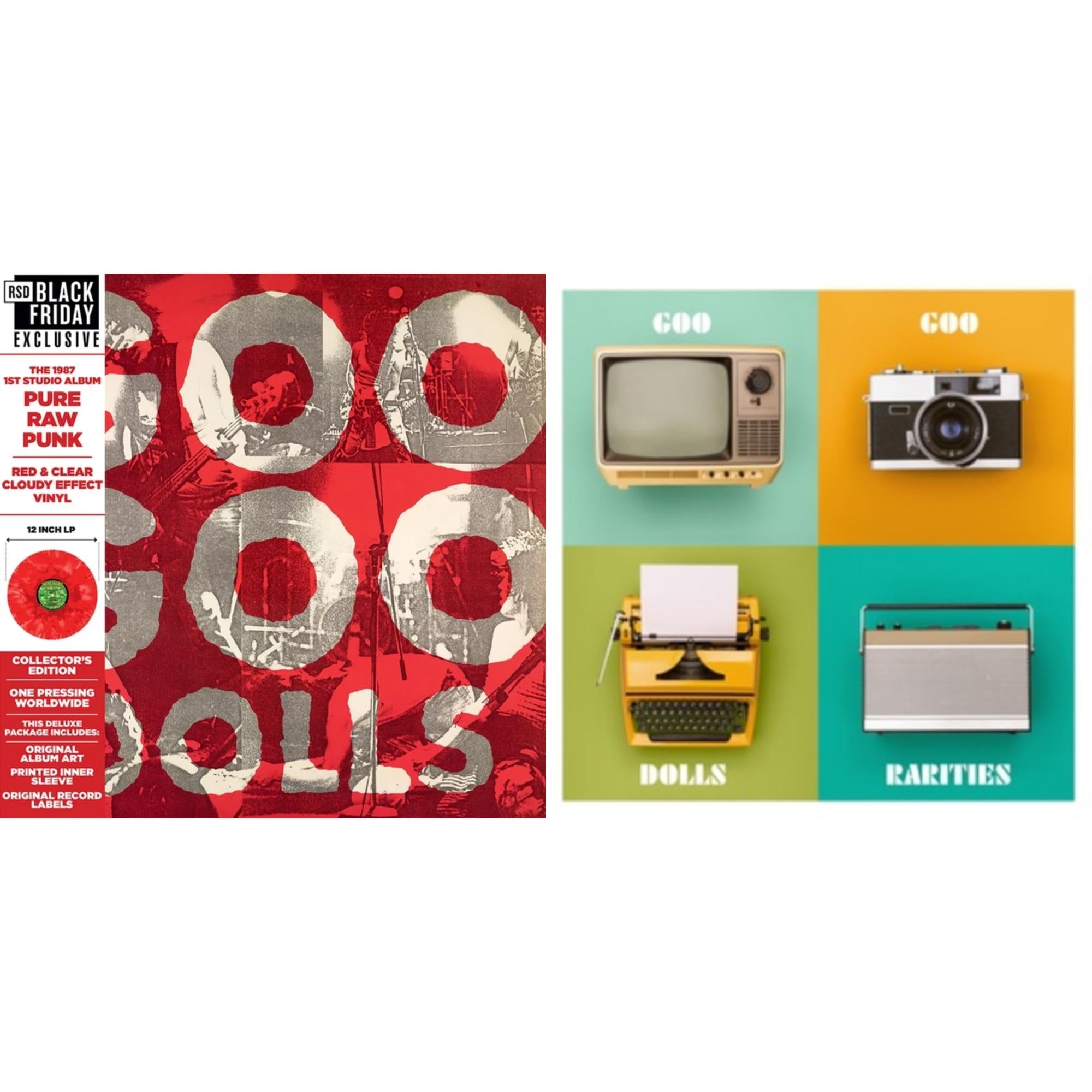 Rarities & Goo Goo Dolls (Red & Clear Cloud LP Vinyl)