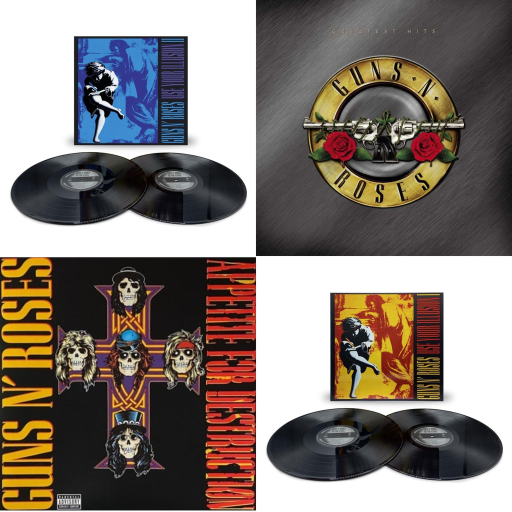 Guns N' Roses - Use Your Illusion Ii (X) (2LP) & Greatest Hits (2LP) & Appetite For Destruction & Use Your Illusion I (X) (2LP)