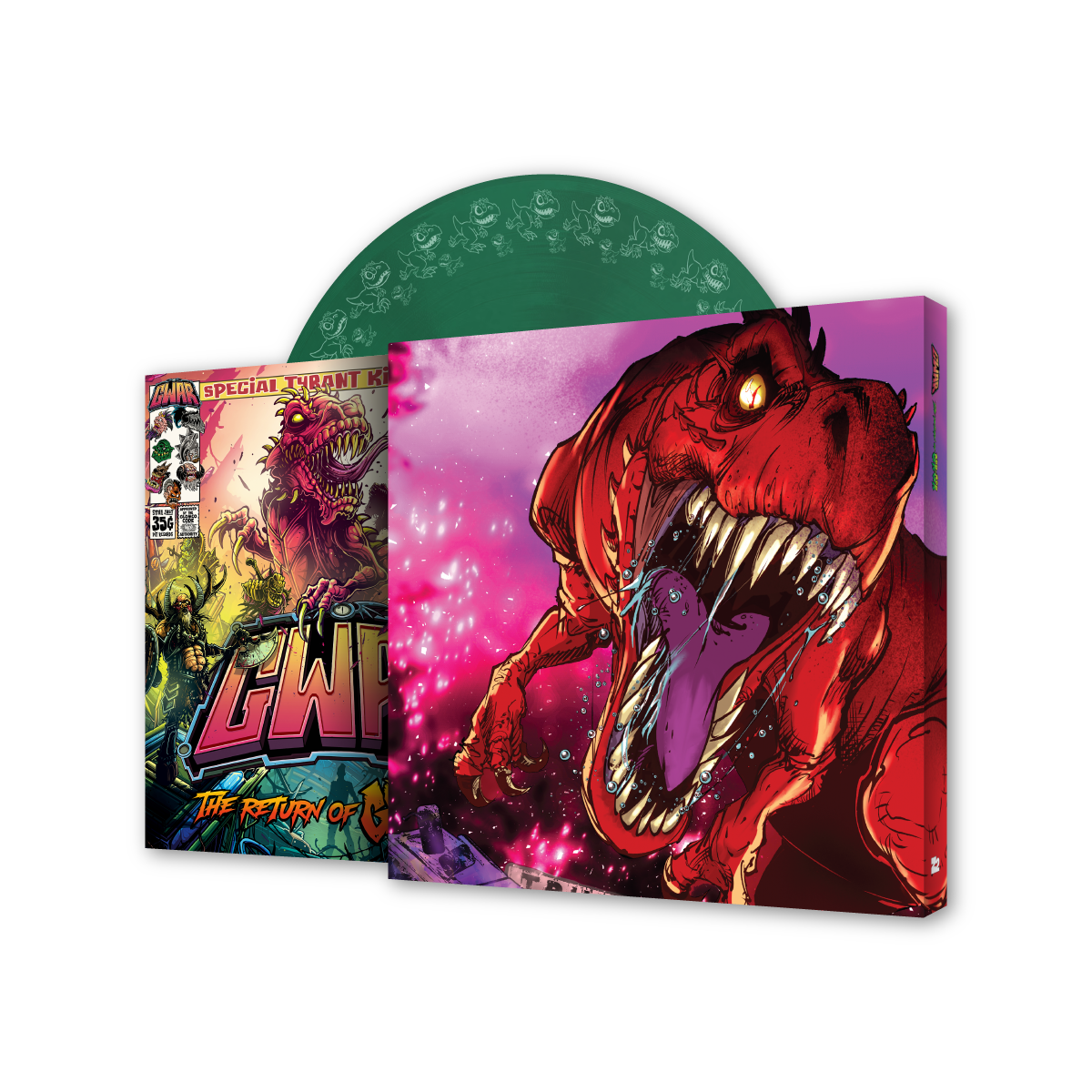 GWAR The Return of Gor Gor Deluxe Comic Book + Vinyl LP (Limited Edition Evergreen) Vinyl Record