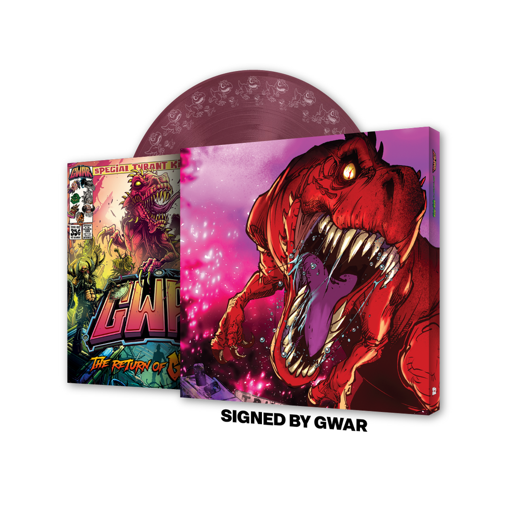GWAR The Return of Gor Gor Signed Platinum Edition Comic Book + Vinyl LP (Limited Edition Fruit Punch) Vinyl Record