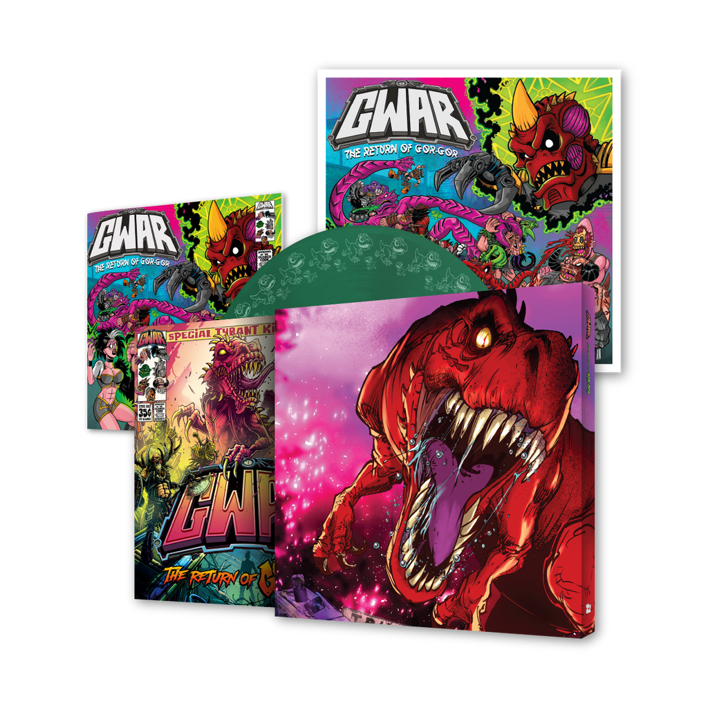 GWAR The Return of Gor Gor Deluxe Comic Book + Vinyl LP (Limited Edition Evergreen) Vinyl Record