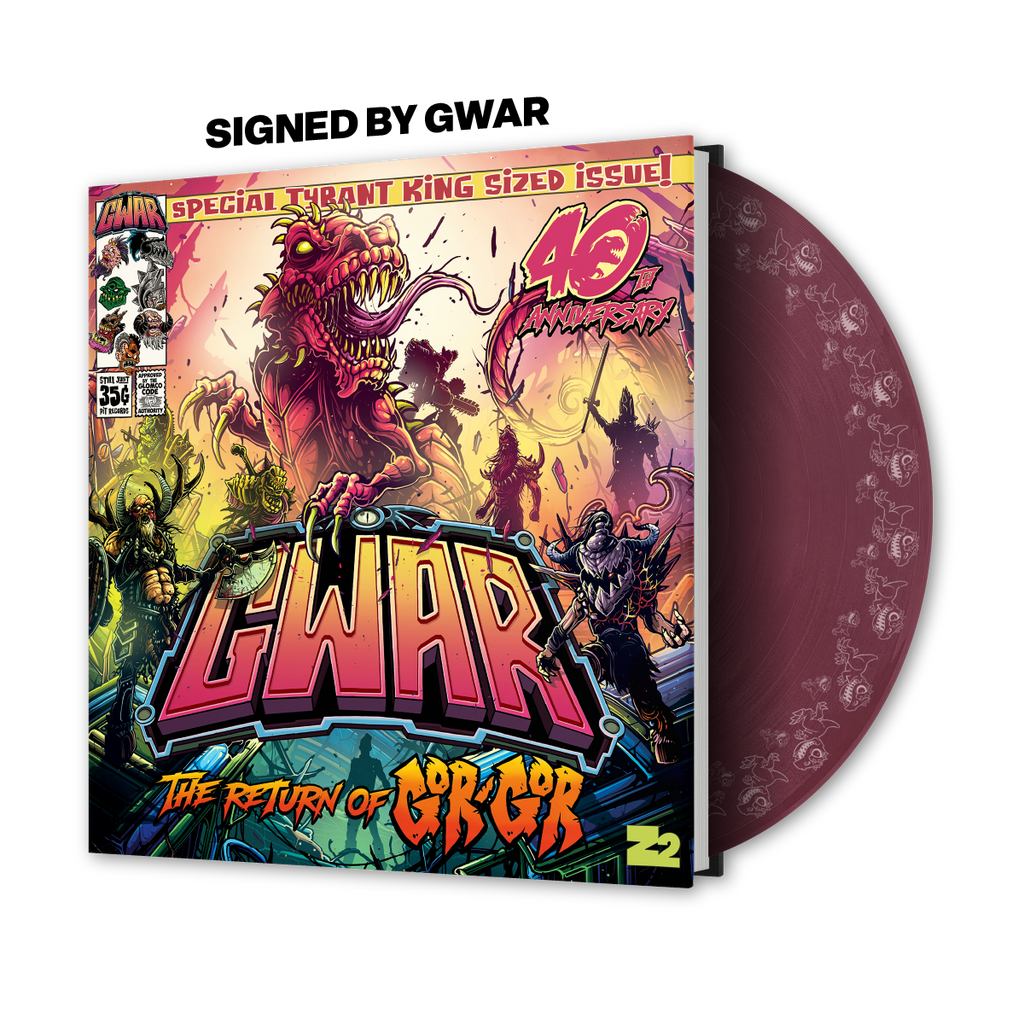 GWAR The Return of Gor Gor Signed Platinum Edition Comic Book + Vinyl LP (Limited Edition Fruit Punch) Vinyl Record