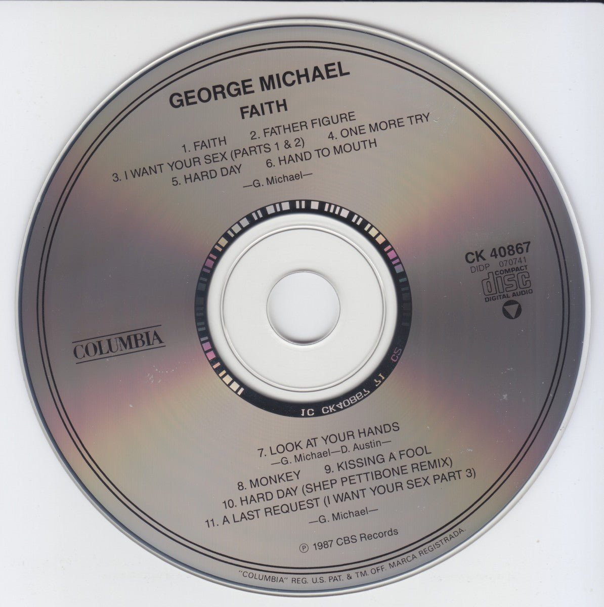 George Michael – Faith Music CD