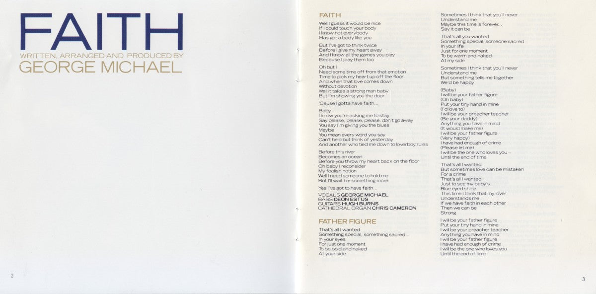 George Michael – Faith Music CD