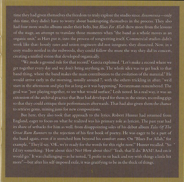 Grateful Dead – Blues For Allah (3-CD) Music CD