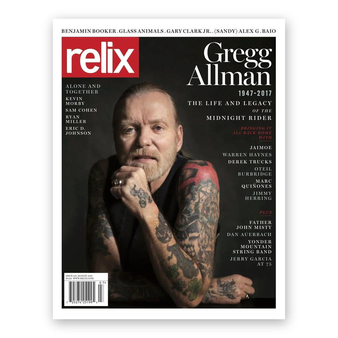 Gregg Allman - August 2017 Relix Issue Magazine