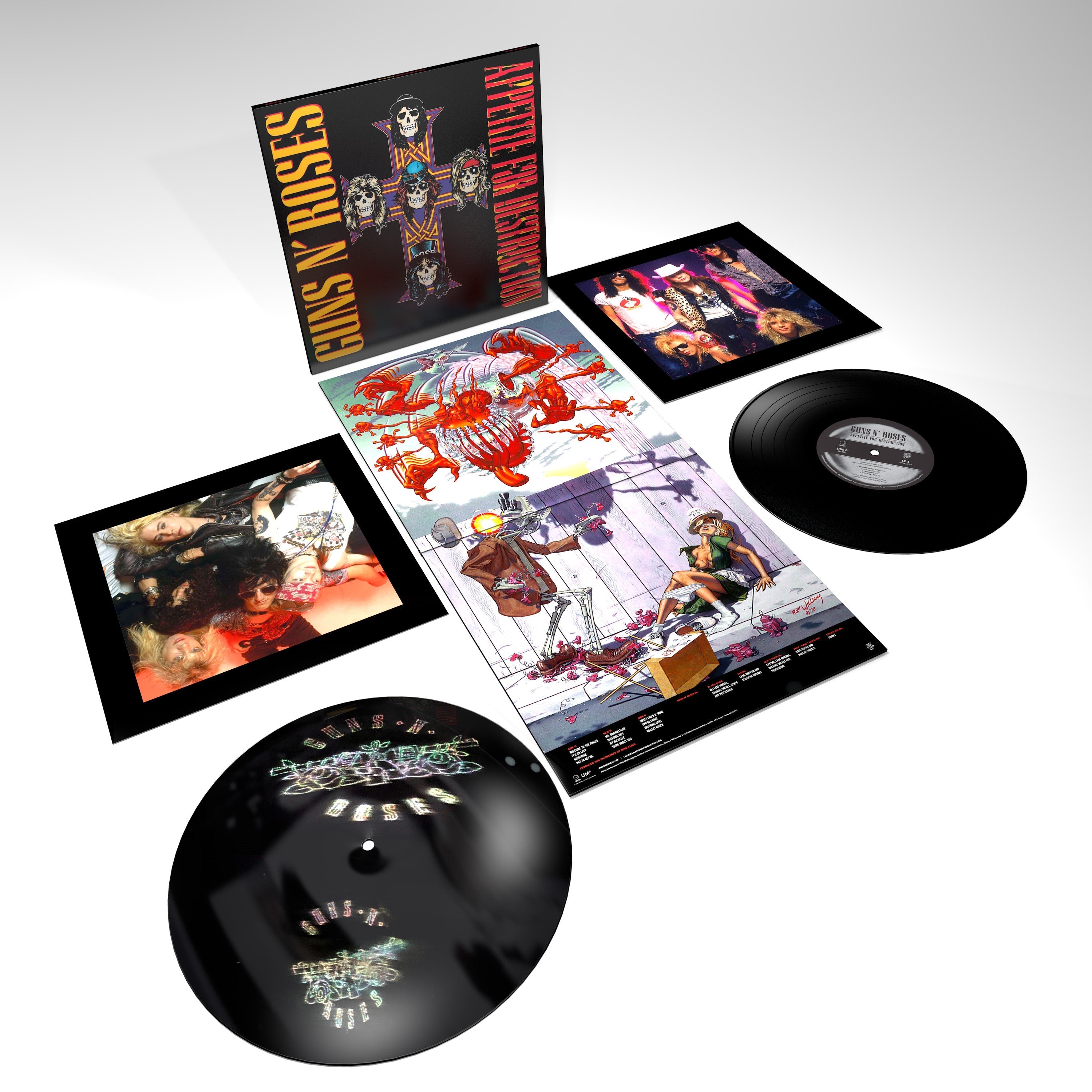 Guns N Roses Appetite For Destruction (Limited Edition / Hologram GNR Logo) Vinyl Record