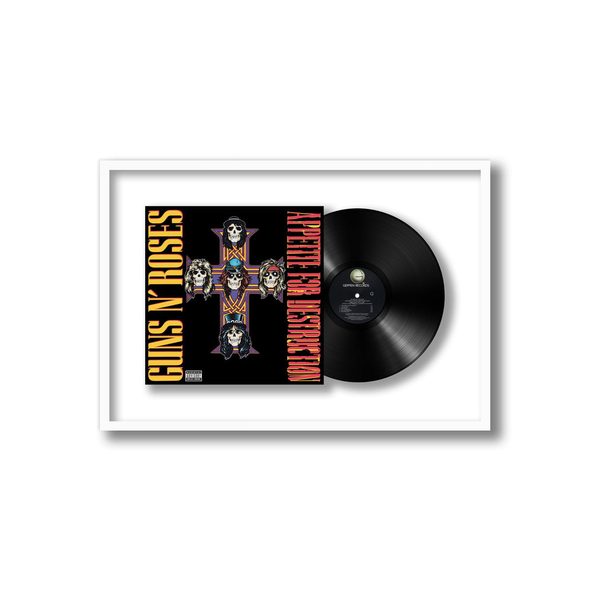 Guns N' Roses - Appetite for Destruction - Framed Vinyl Record
