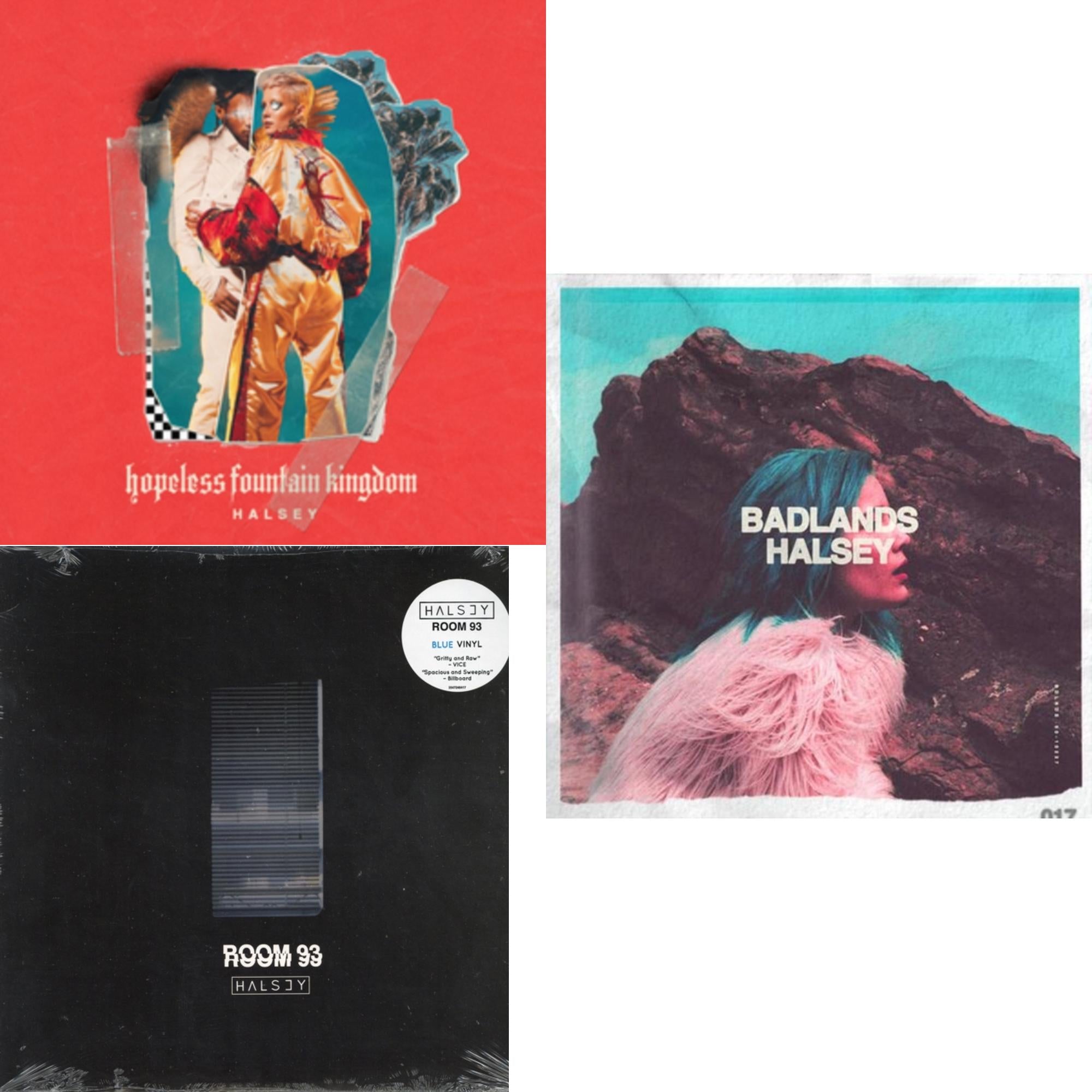 Room 93 & Badlands (Pink LP Vinyl) & Hopeless Fountain Kingdom (Cloudy Clear With Teal Splatter LP Vinyl)