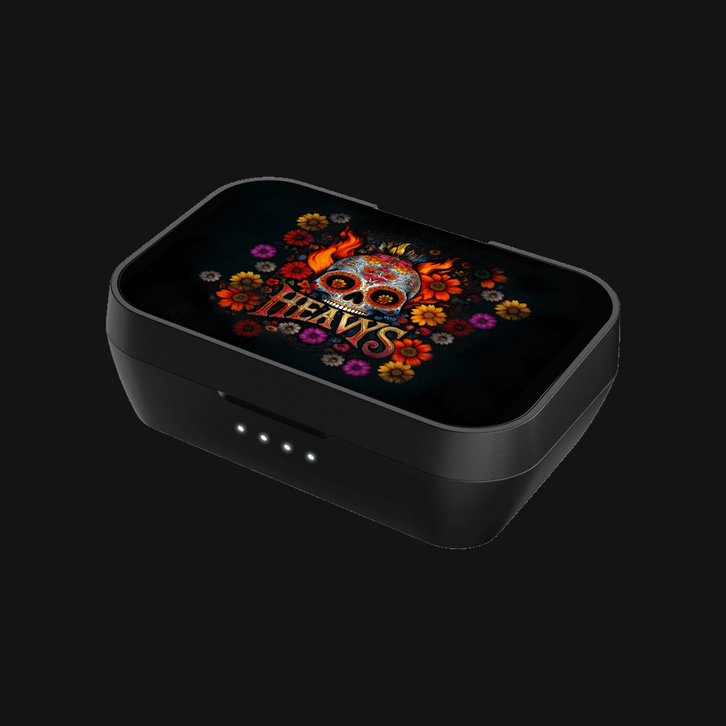 Sugar Skull Shell for Heavys EarBuds Case
