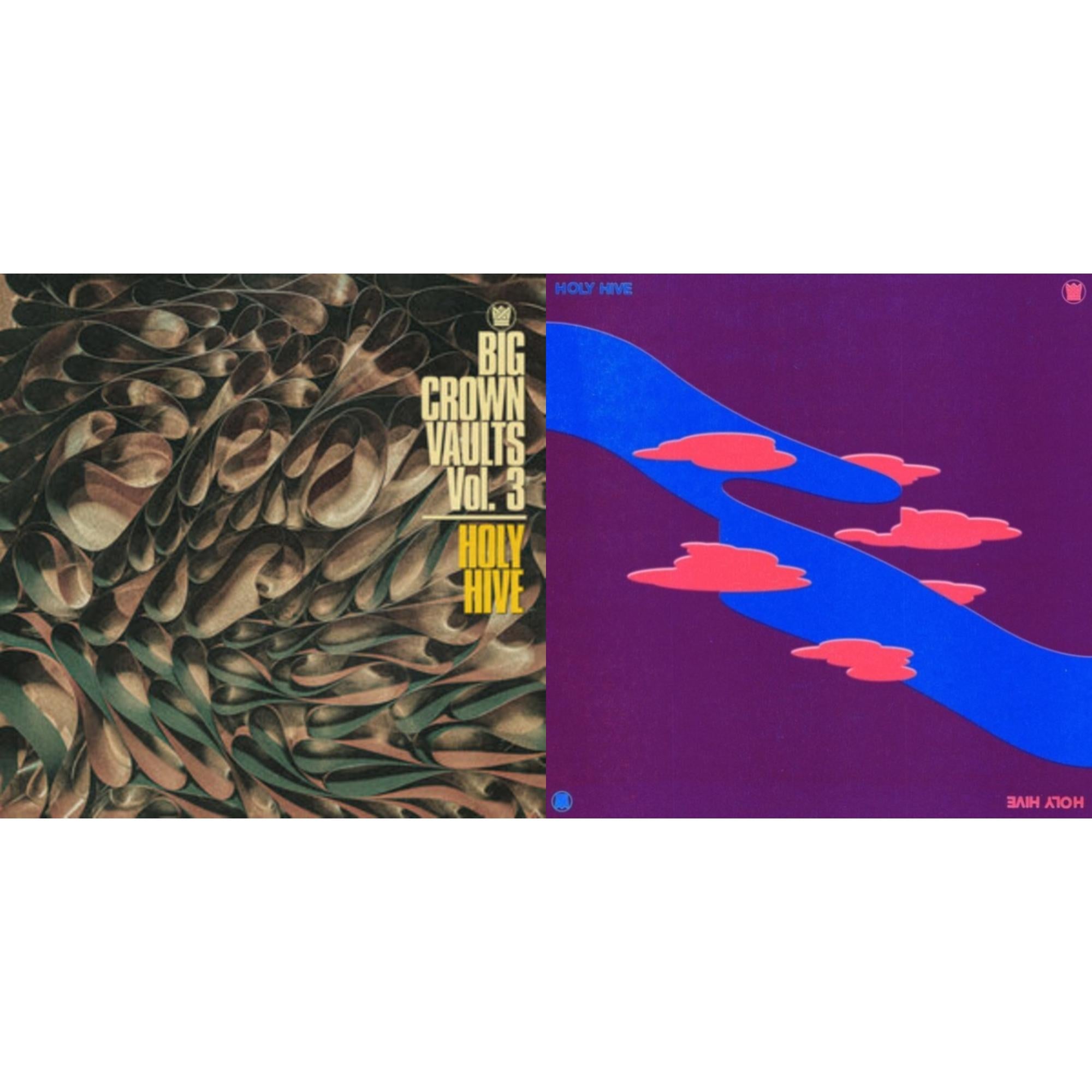 Holy Hive - Holy Hive (Translucent Pink With Blue Splatter LP Vinyl) & Big Crown Vaults Vol. 3 - Holy Hive