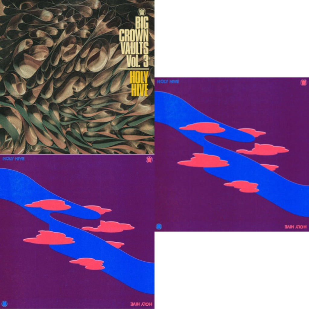 Holy Hive - Holy Hive & Holy Hive (Translucent Pink With Blue Splatter LP Vinyl) & Big Crown Vaults Vol. 3 - Holy Hive