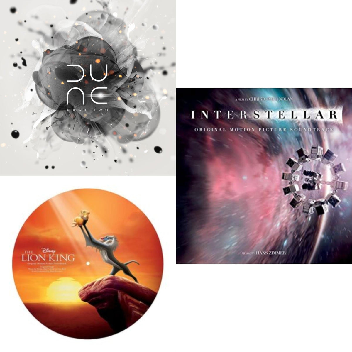 Hans Zimmer - Lion King Ost (Picture Disc) & Dune: Part Two Ost (2LP/140G) & Interstellar Ost