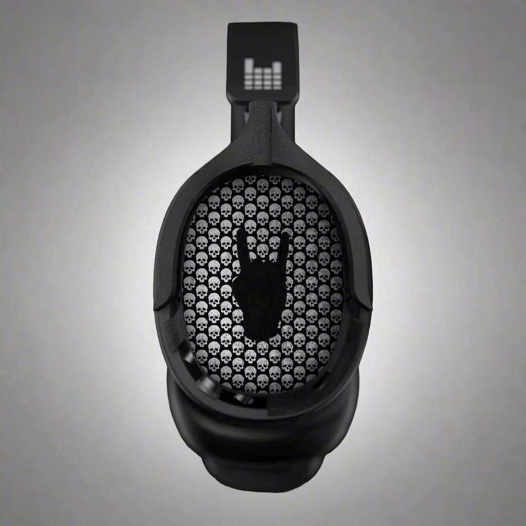 Horns Up Shells by Artist T1M Limited Edition HEAVYS Headphone Shells & Headphone Bundle