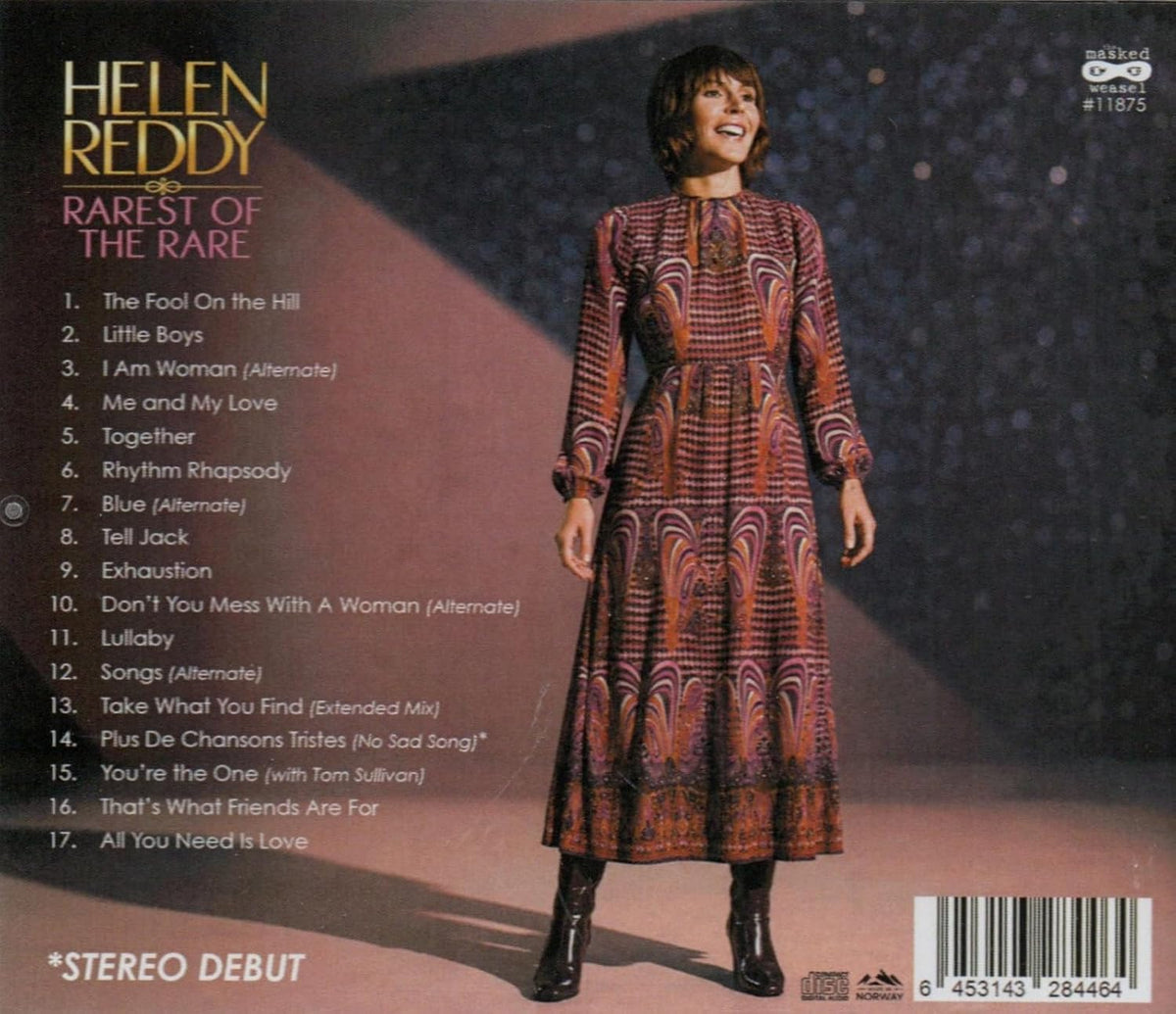 Helen Reddy - Rarest Of The Rare Music CD