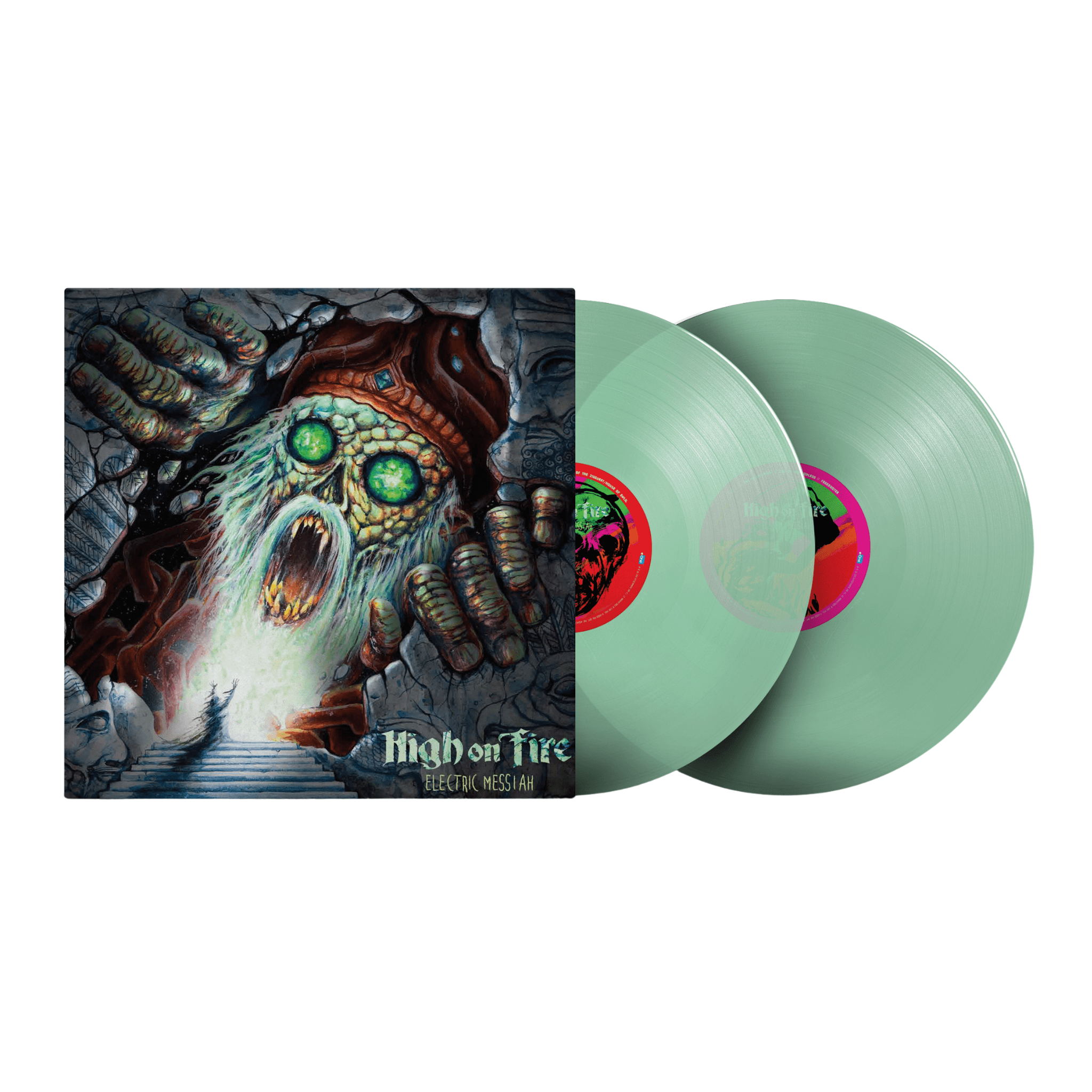 High On Fire - Electric Messiah Coke Bottle Clear Vinyl LP Vinyl Record