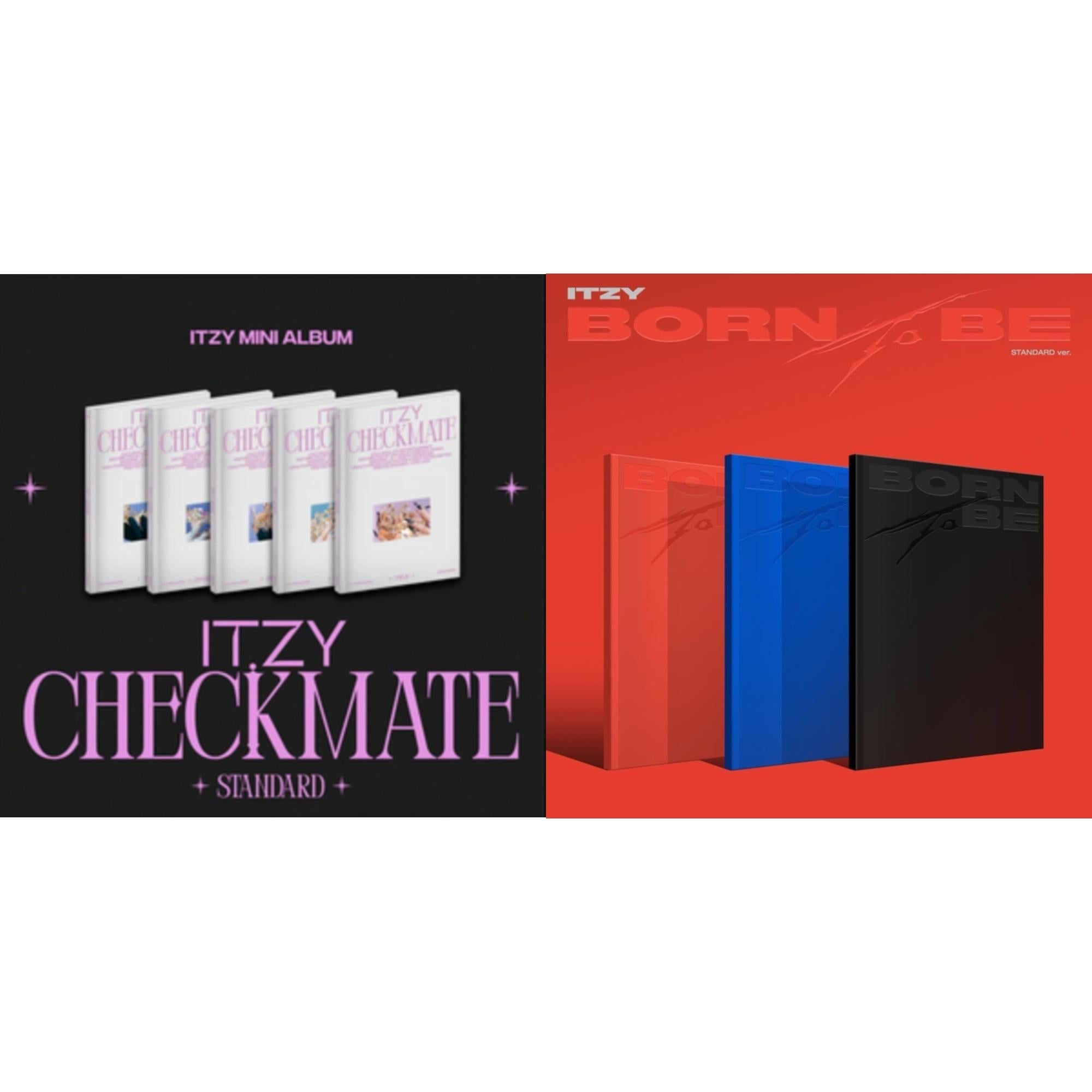 Itzy - Born To Be (Version B) & Checkmate (Standard Edition) - CD Bundle