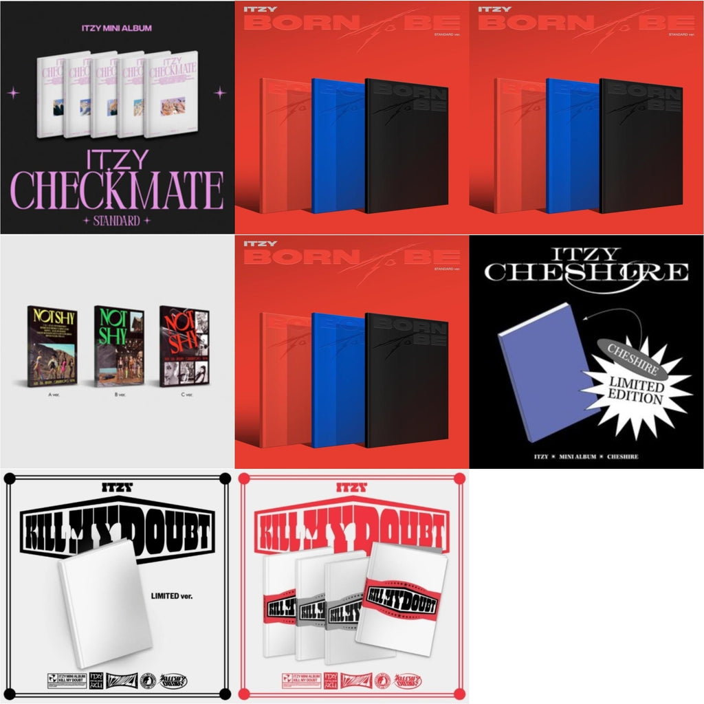 Born To Be (Version A) & Born To Be (Version B) & Born To Be (Version C) & Not Shy & Kill My Doubt (Standard) & Kill My Doubt (Limited Edition) & Cheshire (Limited Edition) & Checkmate (Standard Edition)