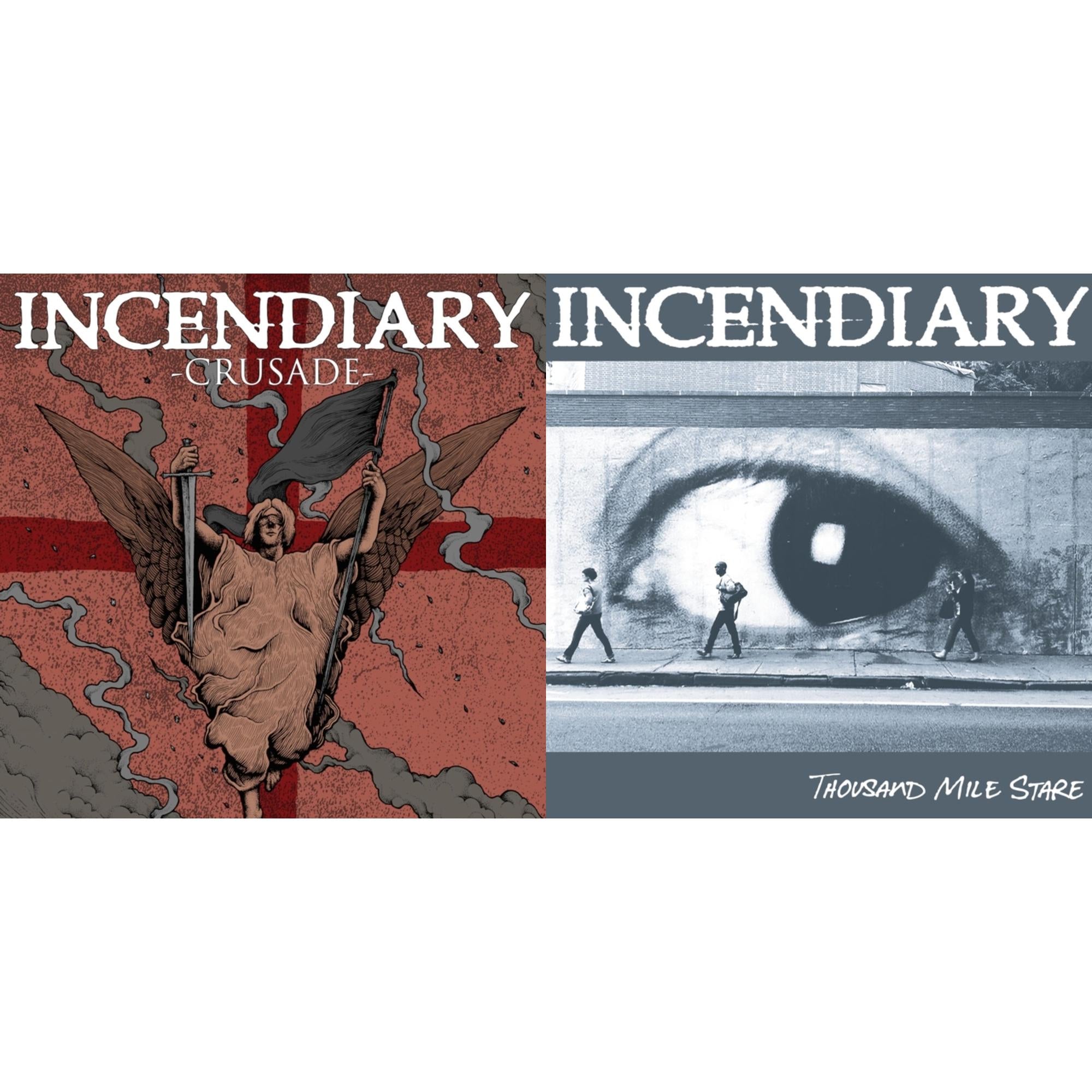 Incendiary - Crusade (Cloudy Red LP Vinyl) & Thousand Mile Stare