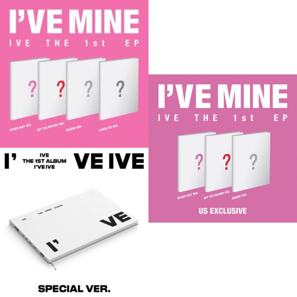 Ive - I've Mine 1St Ep & I've Ive (Volume 1/Special Version) & I've Mine - CD Bundle