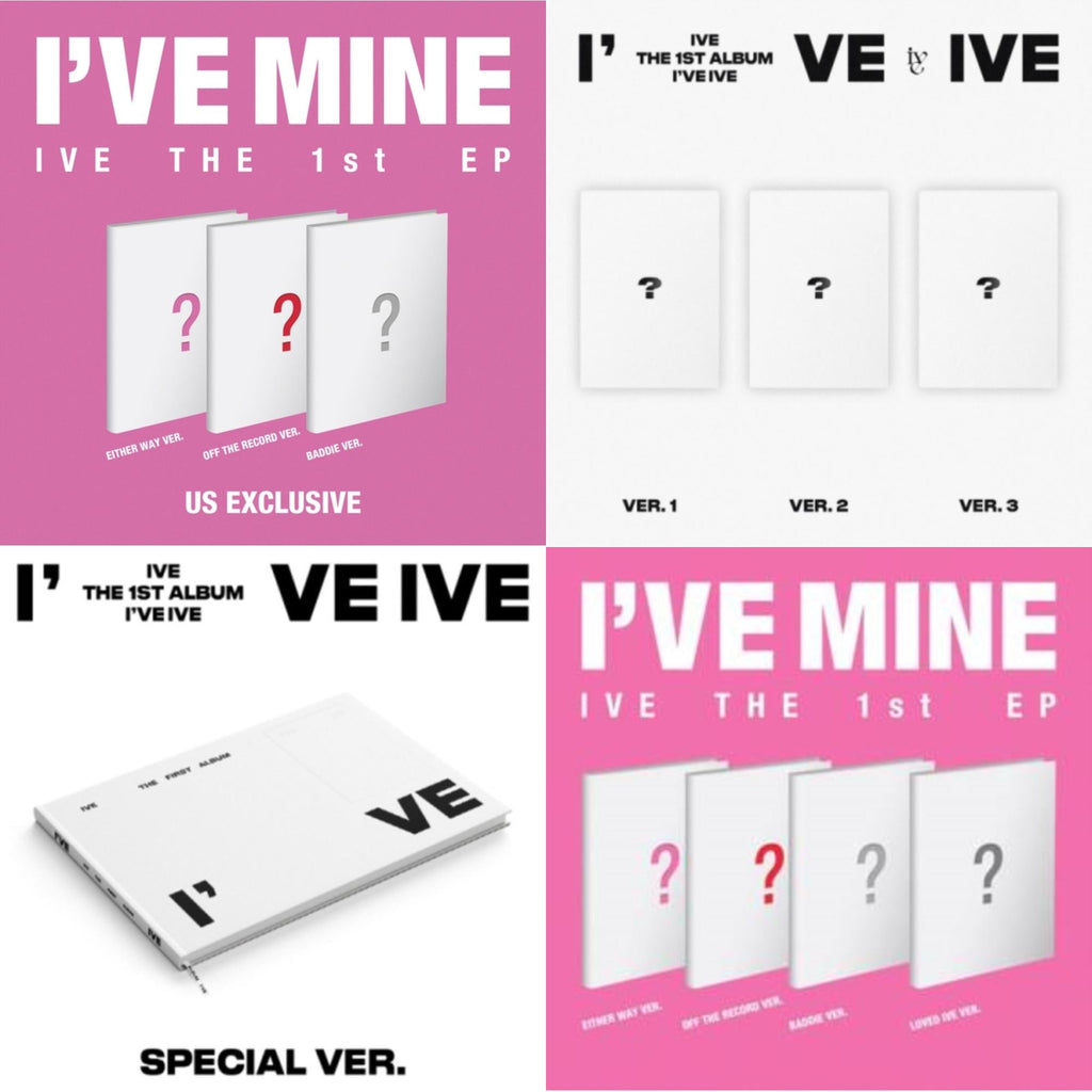 Ive - I've Mine & I've Ive: Vol.1 & I've Ive (Volume 1/Special Version) & I've Mine 1St Ep - CD Bundle