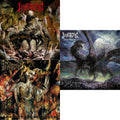 Profane Nexus (Swamp Green With Red, White & Black Splatter LP Vinyl) & Infernal Storm (Translucent Gold With Swamp Green, Red & White Splatter LP Vinyl) & Unholy Deification (Deep Purple LP Vinyl)