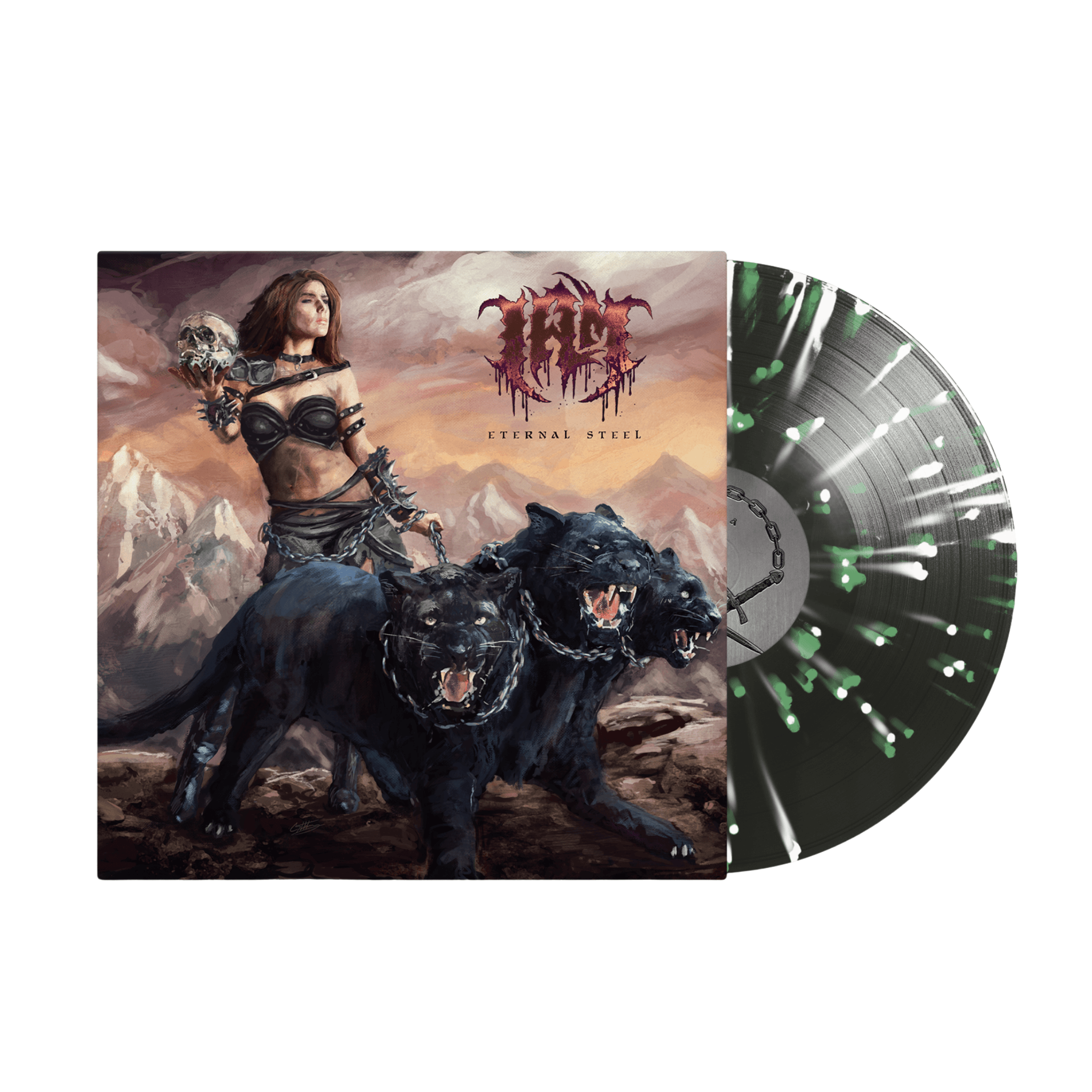 I AM - Eternal Steel Black Ice Splatter Vinyl Record