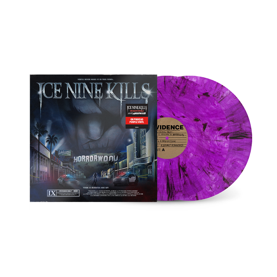 Ice Nine Kills - Welcome to Horrorwood Exclusive Purple Splatter Vinyl Record 2-LP