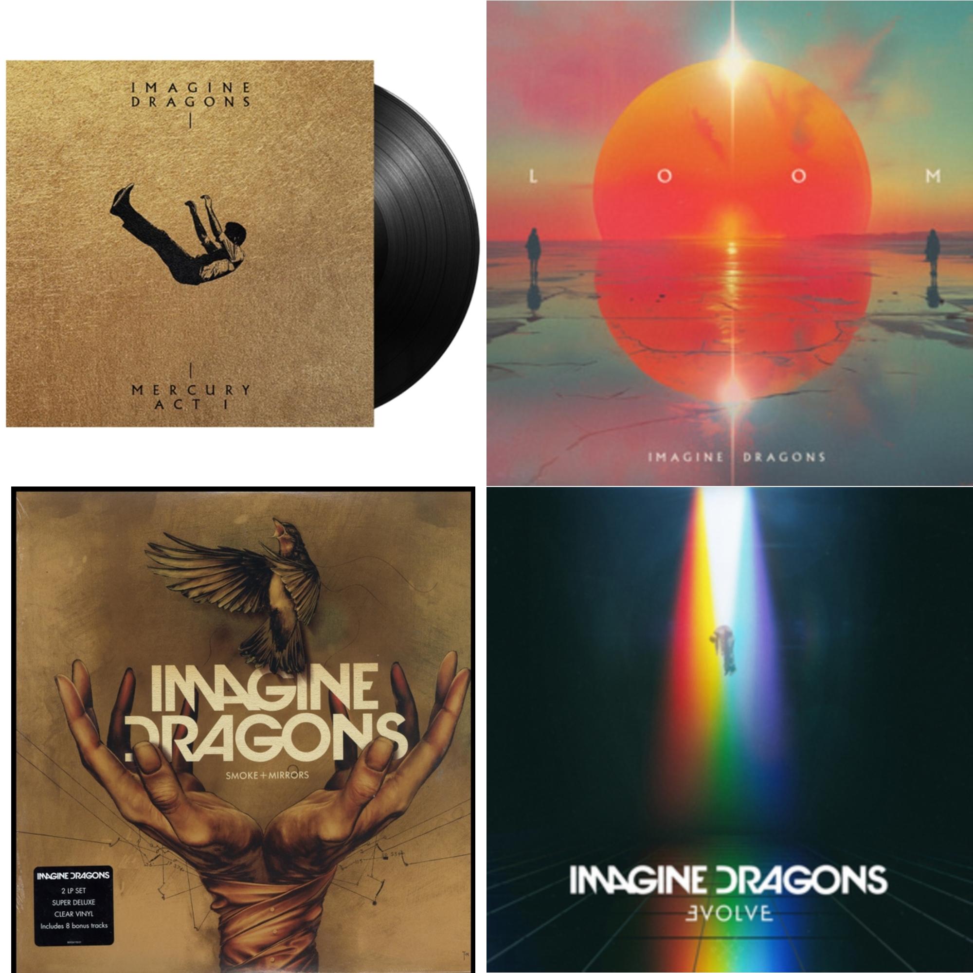 Mercury – Act 1 & Loom (Translucent Coke Bottle Green LP Vinyl) & Smoke + Mirrors (Deluxe Edition) & Evolve