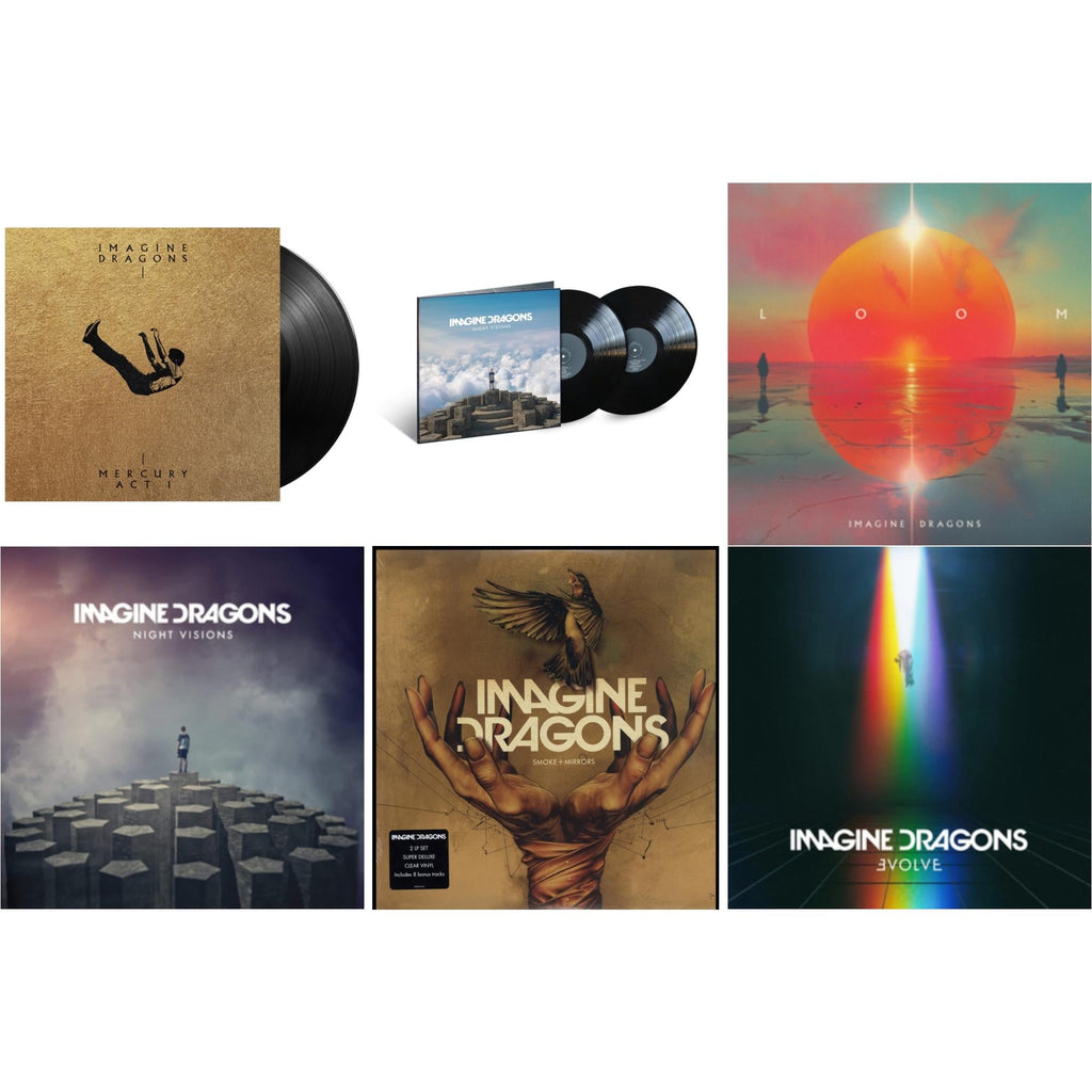 Mercury – Act 1 & Night Visions: Expanded Edition (2LP) & Loom (Translucent Coke Bottle Green LP Vinyl) & Night Visions & Smoke + Mirrors (Deluxe Edition) & Evolve