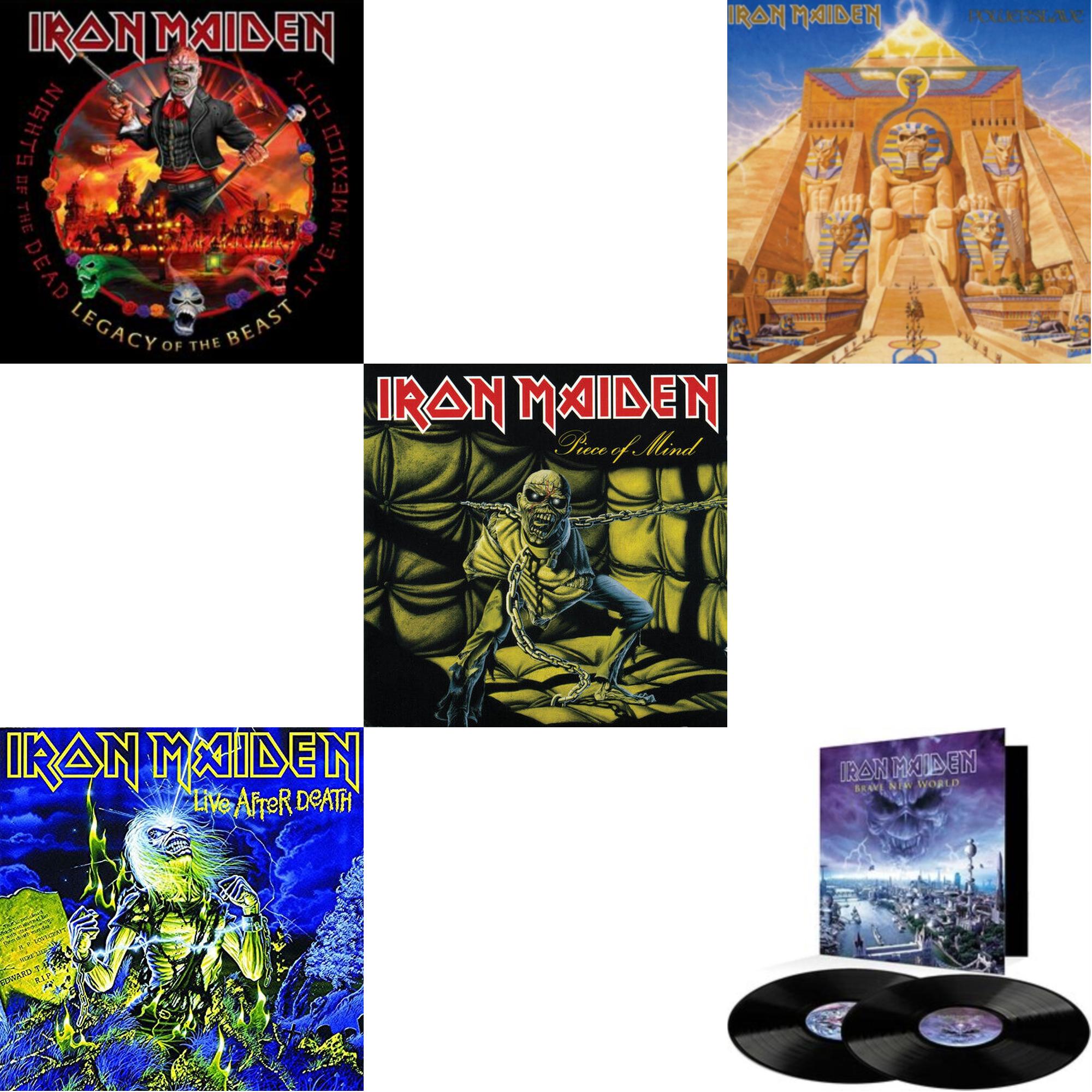 Iron Maiden - Nights Of The Dead, Legacy Of The Beast: Live In Mexico City (X) (3LP/180G) & Live After Death & Piece Of Mind & Powerslave & Brave New World