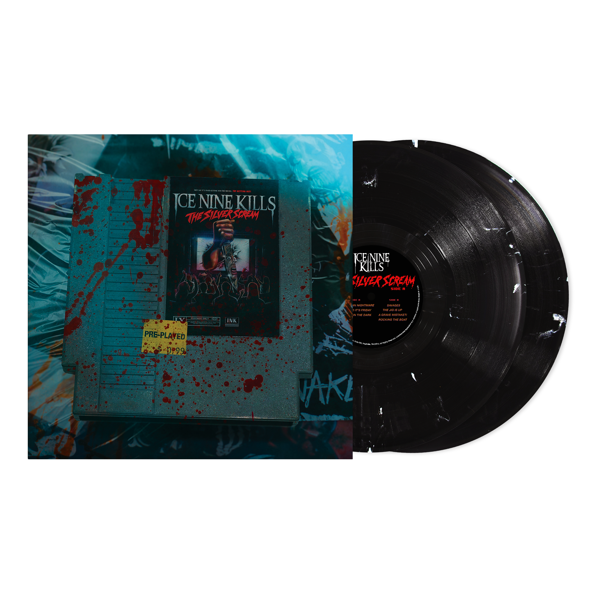Ice Nine Kills ‘The Silver Scream’ (9-Bit Version) 2LP (Limited Edition – Only 500 Made, Ink &amp; Paint Vinyl) Vinyl Record