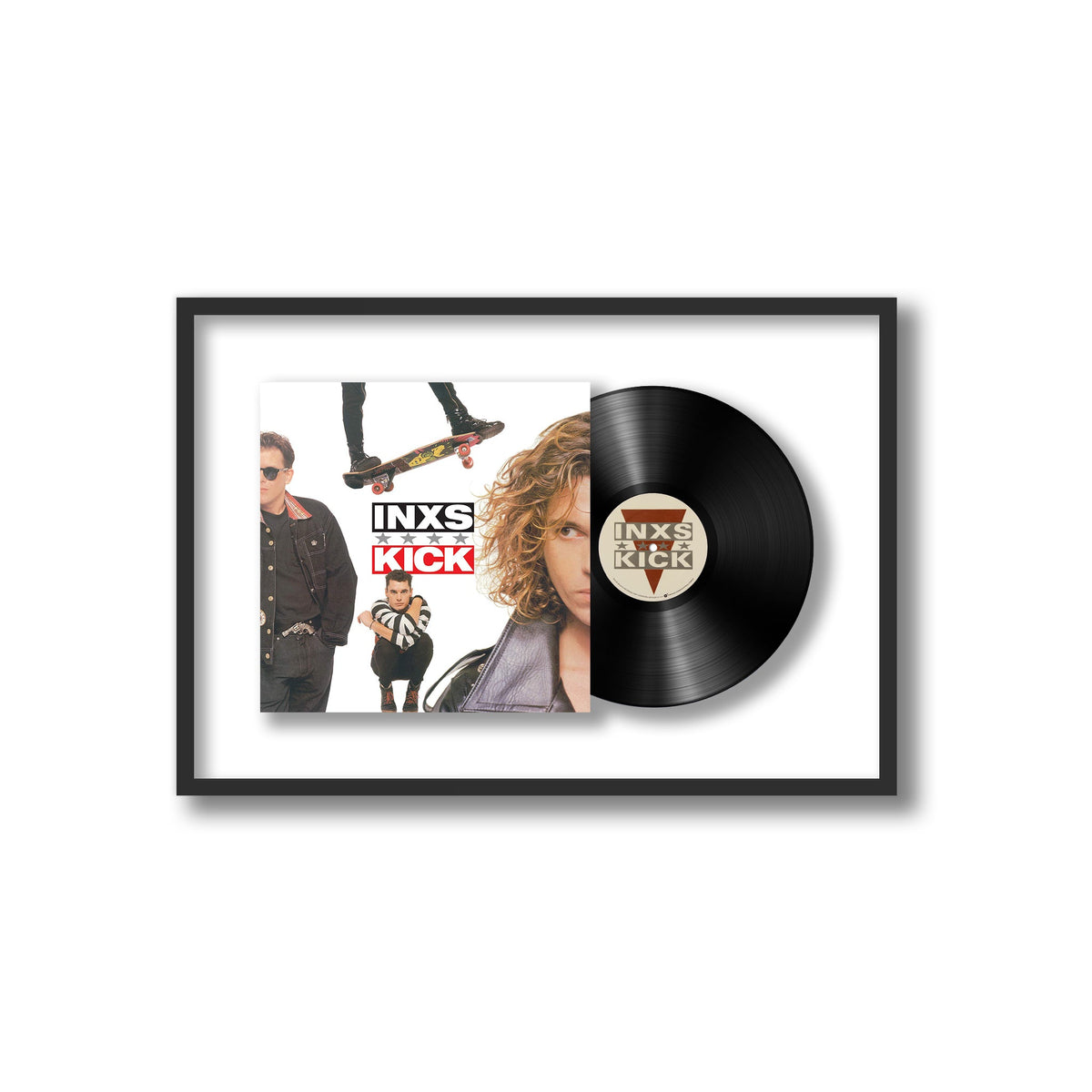 INXS - KICK - Framed Vinyl Record