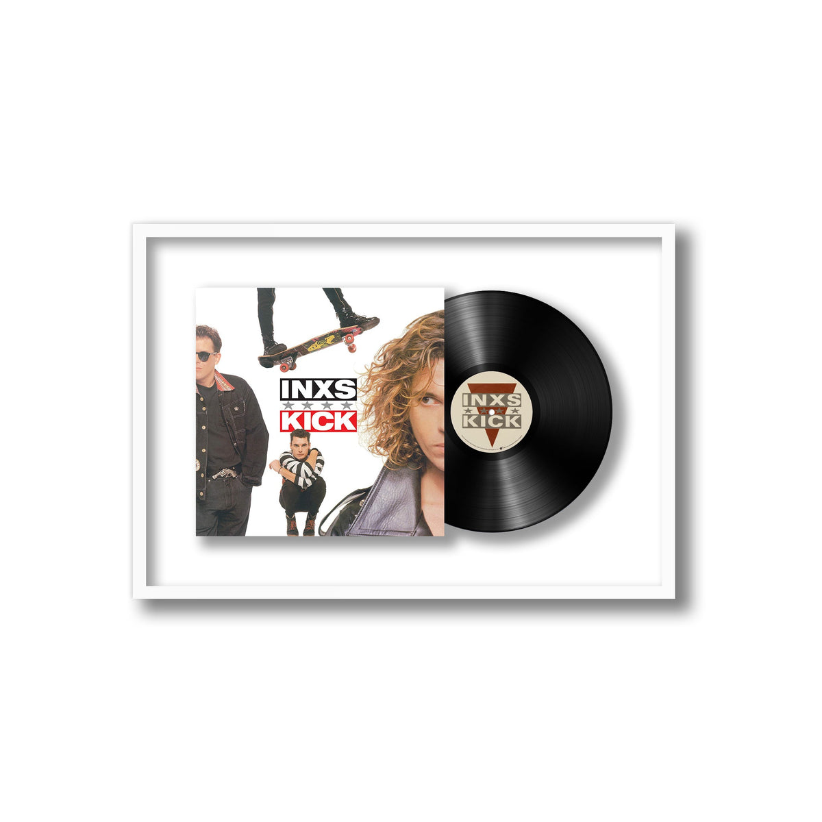 INXS - KICK - Framed Vinyl Record