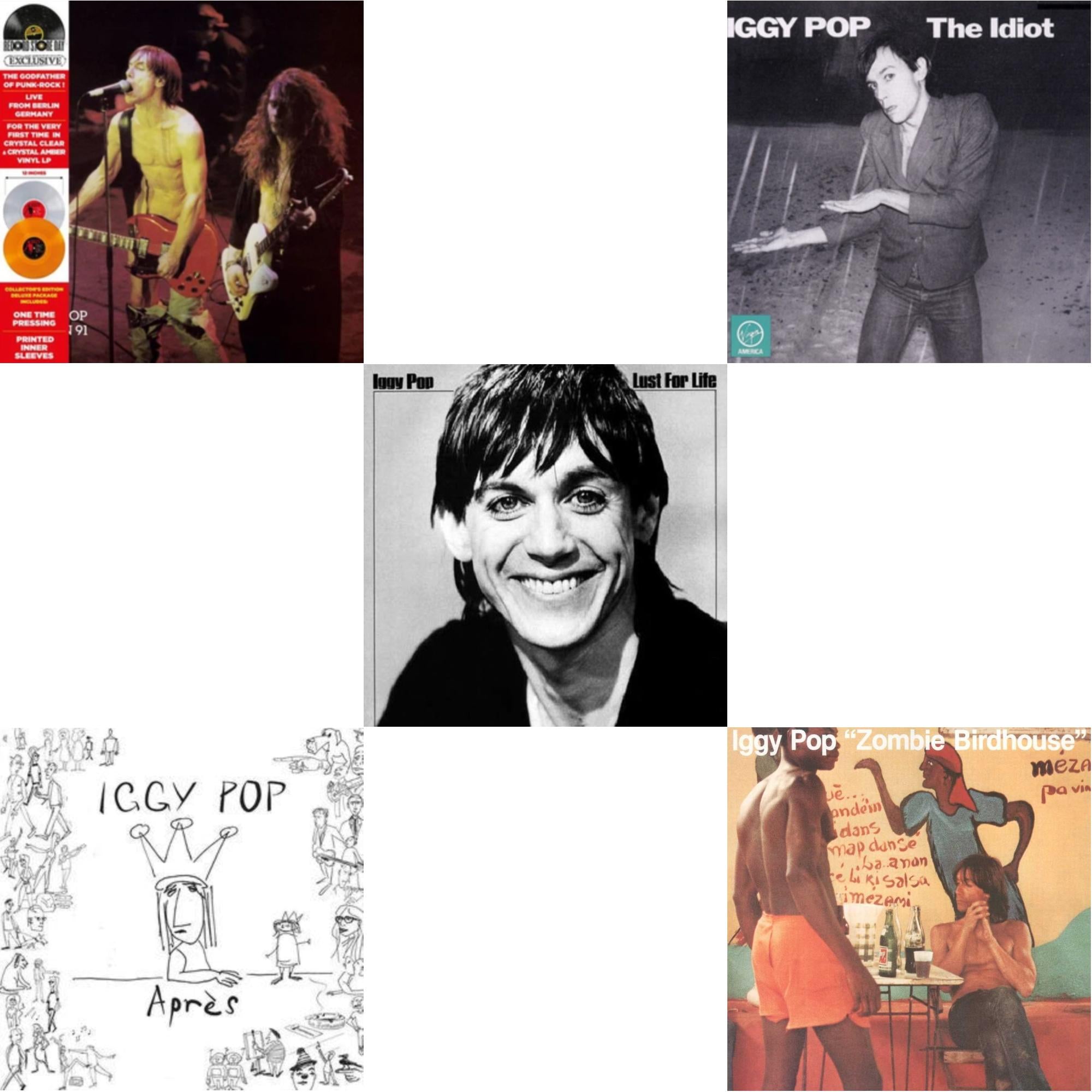 Live In Berlin (1991) (2LP/Deluxe/Marble Neon Vinyl) & Apres (Deluxe/Pink LP Vinyl) & Lust For Life & Idiot & Zombie Birdhouse