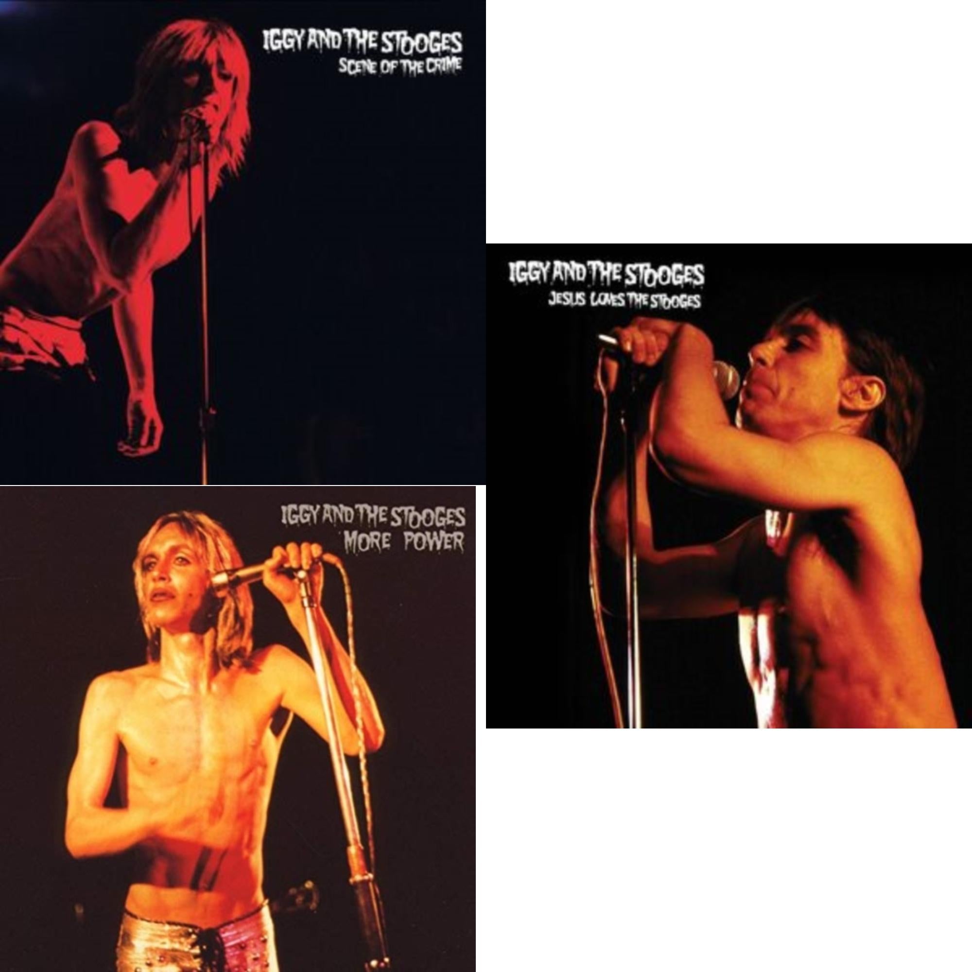 Jesus Loves The Stooges (Black/Gold Splatter LP Vinyl) & Scene Of The Crime (Red LP Vinyl) & More Power