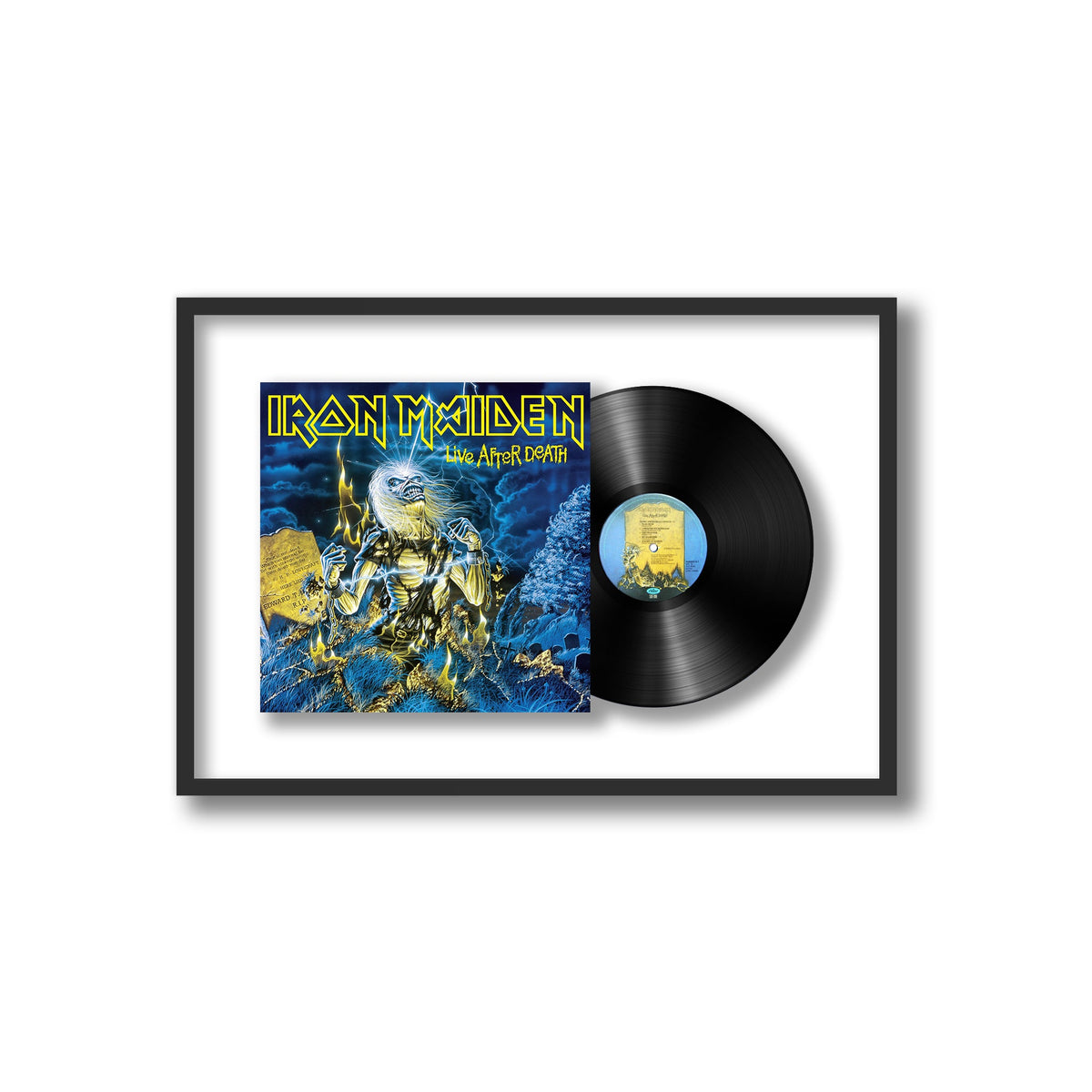 Iron Maiden - Live After Death - Framed Vinyl Record
