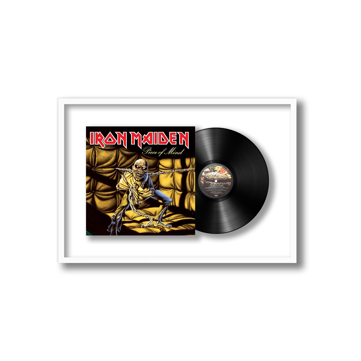 Iron Maiden - Piece of Mind - Framed Vinyl Record