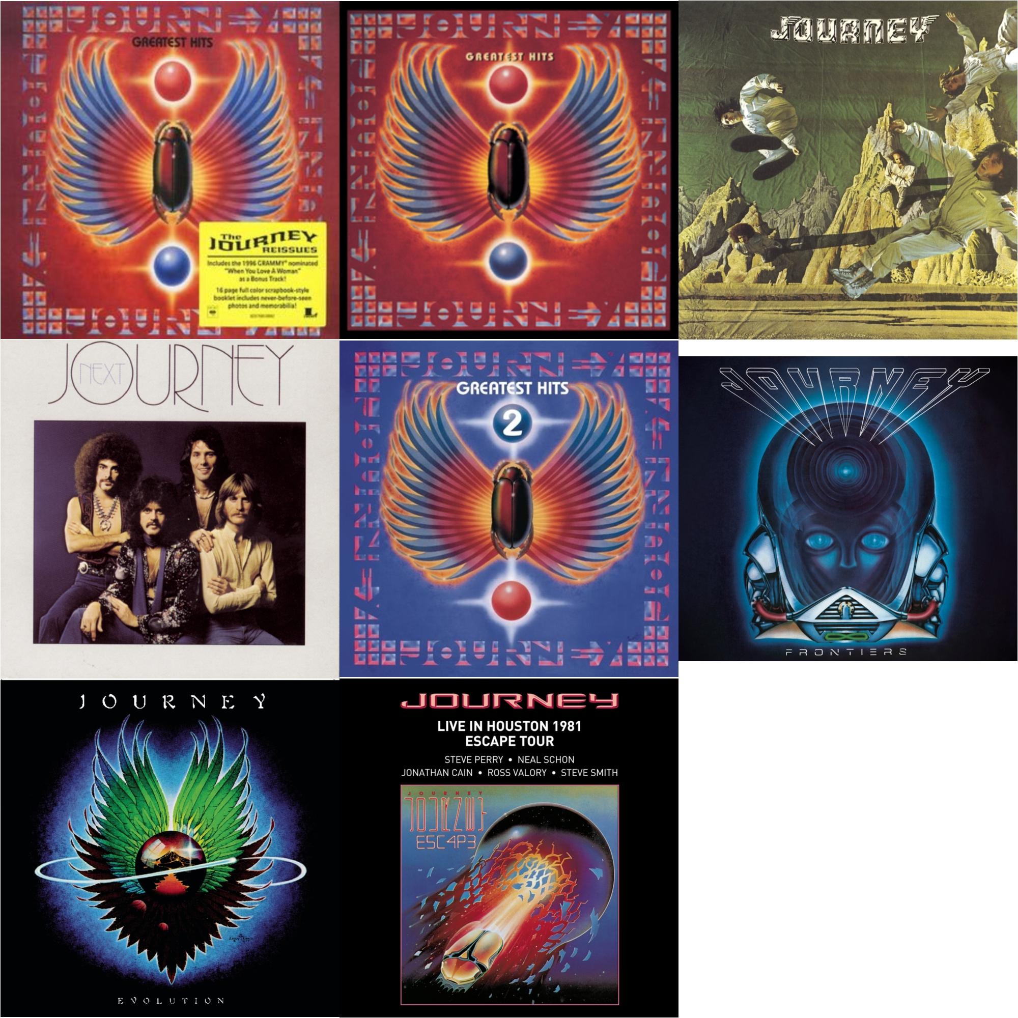 Greatest Hits & Greatest Hits & Journey & Next & Journey's Greatest Hits Vol.2 & Frontiers & Evolution & Live In Houston 1981: The Escape Tour