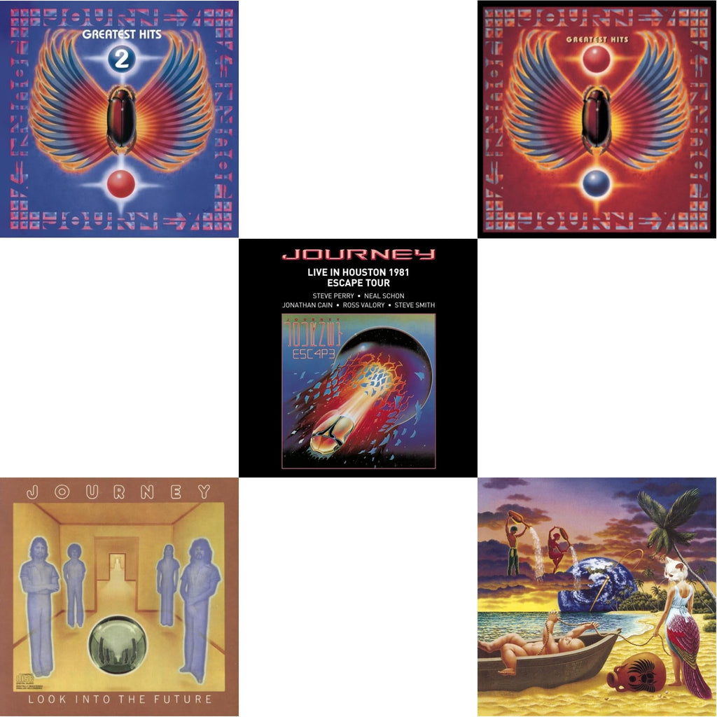 Journey - Journey's Greatest Hits Vol.2 & Look Into The Future & Live In Houston 1981: The Escape Tour & Greatest Hits & Trial By Fire - CD Bundle